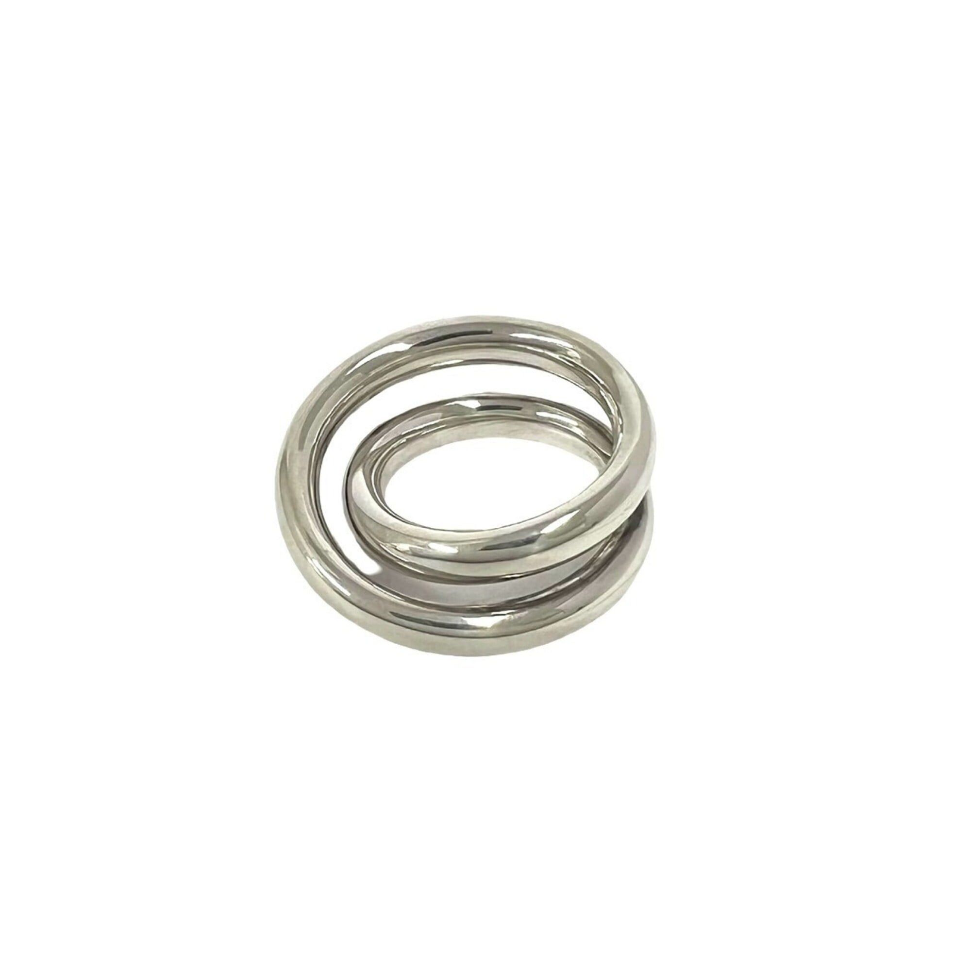 Hermes HERMES Vertige Ring, Sterling Silver 925, Women's/Men's Accessory, 416-3 Size ONE SIZE - 6 Thumbnail