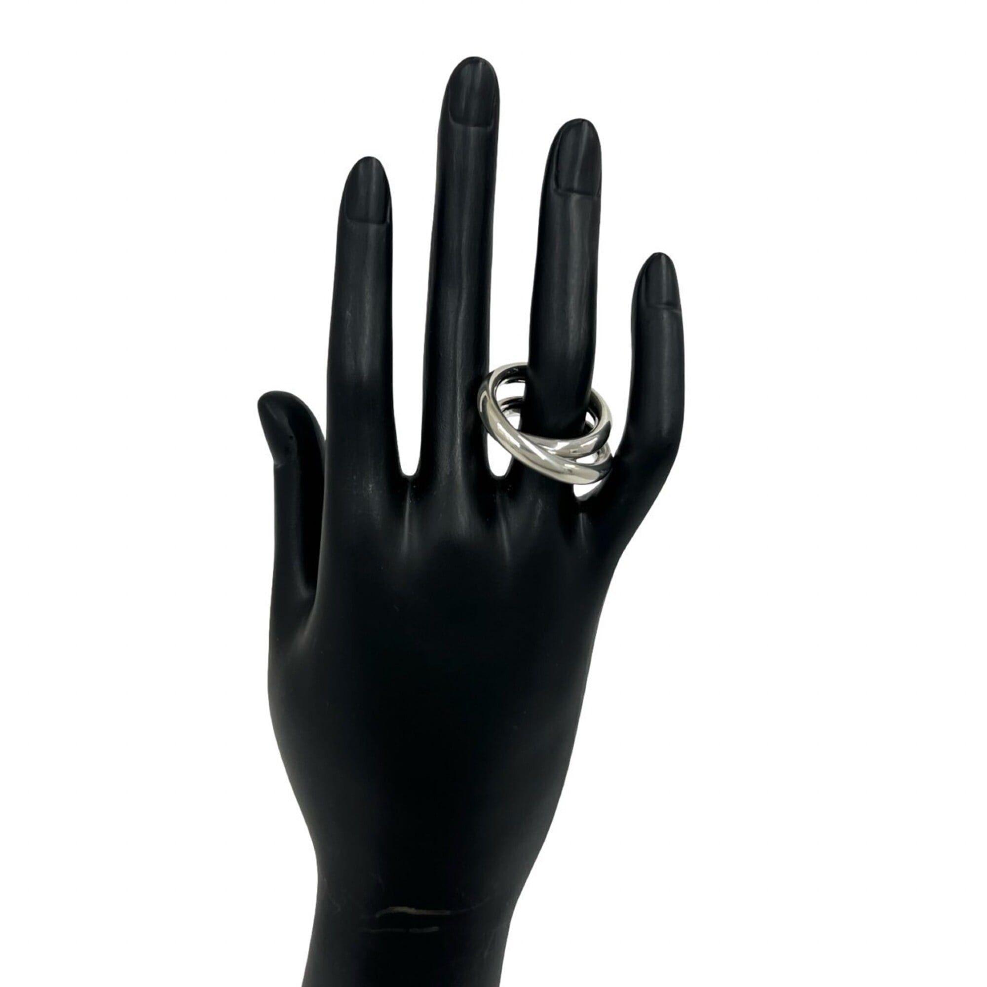 Hermes HERMES Vertige Ring, Sterling Silver 925, Women's/Men's Accessory, 416-3 Size ONE SIZE - 2 Thumbnail