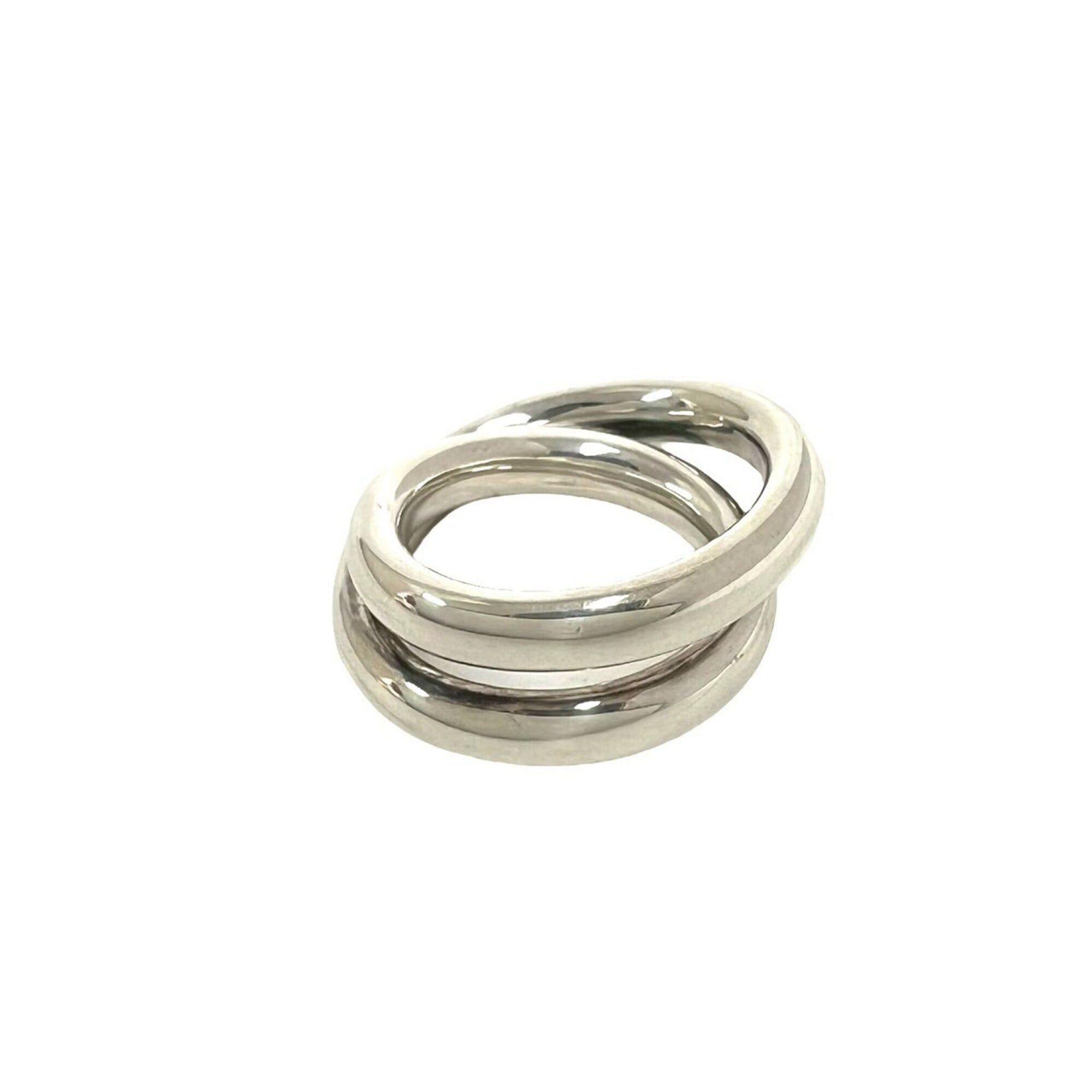 Hermes HERMES Vertige Ring, Sterling Silver 925, Women's/Men's Accessory, 416-3 Size ONE SIZE - 5 Thumbnail