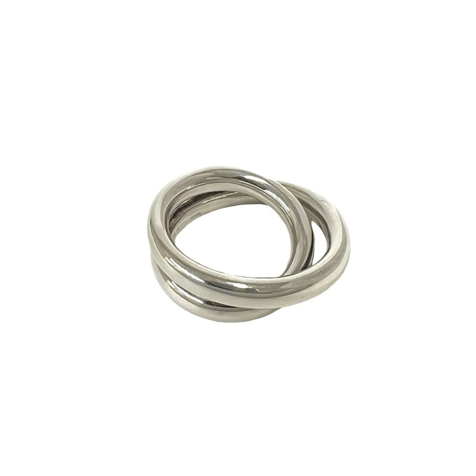 Hermes HERMES Vertige Ring, Sterling Silver 925, Women's/Men's Accessory, 416-3 Size ONE SIZE - 4 Thumbnail