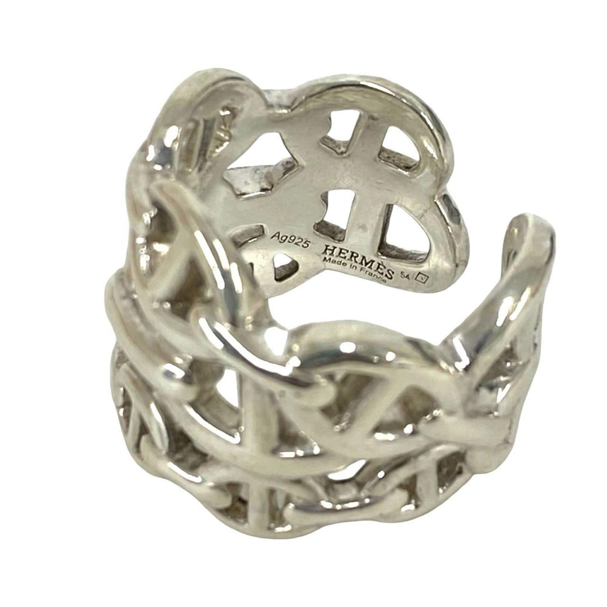 Hermes HERMES Chaine d'Ancre Enchainée Ring GM Sterling Silver 925 Accessory 75199 Size ONE SIZE - 3 Thumbnail