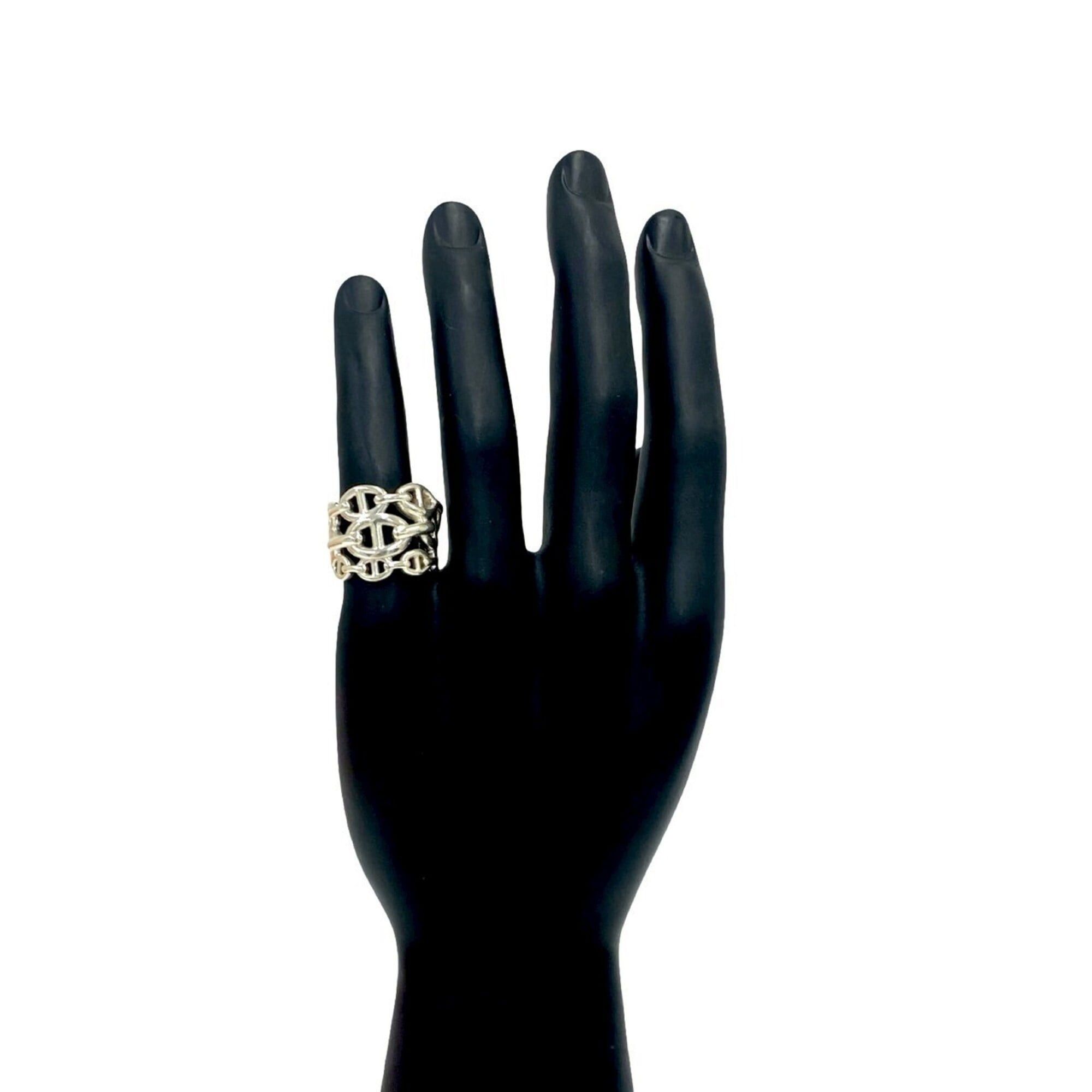 Hermes HERMES Chaine d'Ancre Enchainée Ring GM Sterling Silver 925 Accessory 75199 Size ONE SIZE - 2 Thumbnail