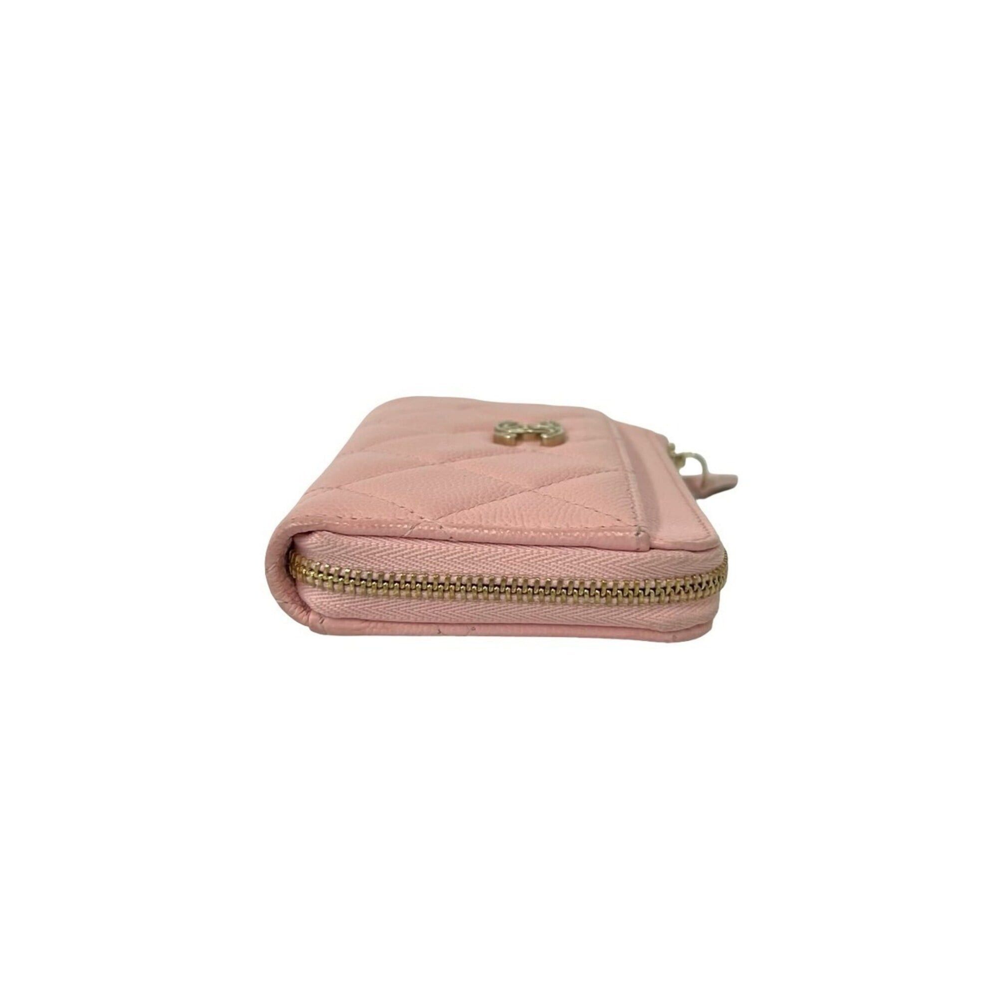 Chanel CHANEL Fragment Case, Matelassé, Coco Mark, Caviar Leather, Wallet/Coin Pass Pink, 35375 Size ONE SIZE - 5 Thumbnail