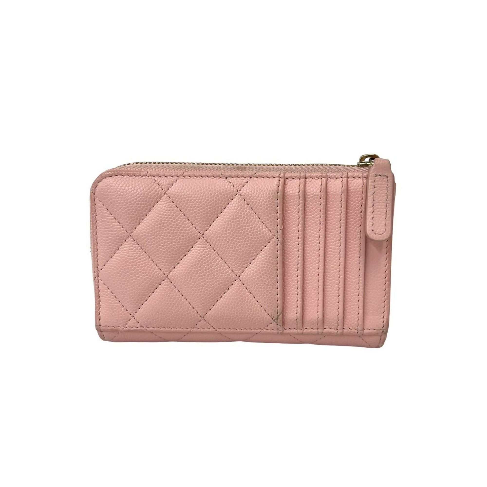 Chanel CHANEL Fragment Case, Matelassé, Coco Mark, Caviar Leather, Wallet/Coin Pass Pink, 35375 Size ONE SIZE - 2 Thumbnail