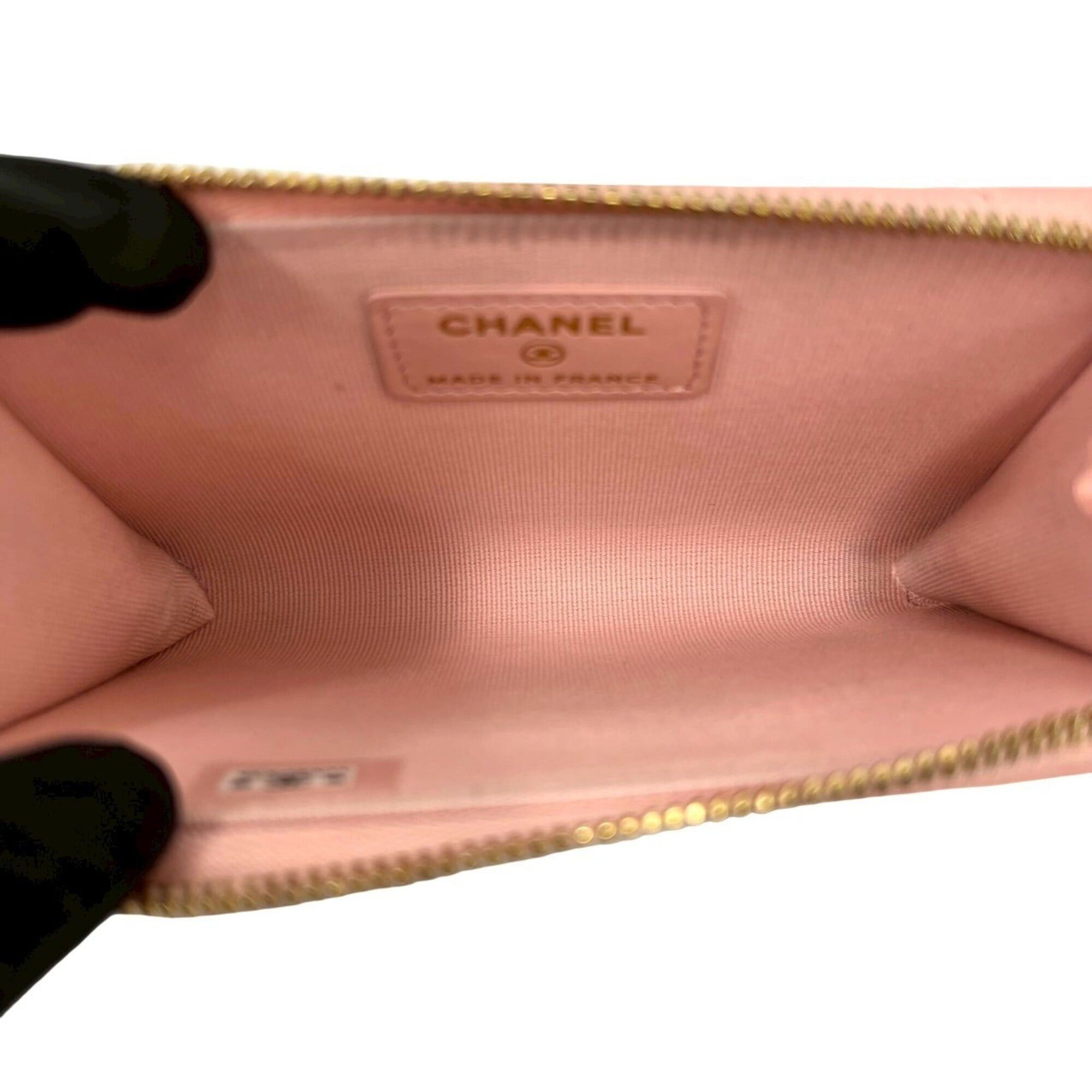 Chanel CHANEL Fragment Case, Matelassé, Coco Mark, Caviar Leather, Wallet/Coin Pass Pink, 35375 Size ONE SIZE - 8 Thumbnail