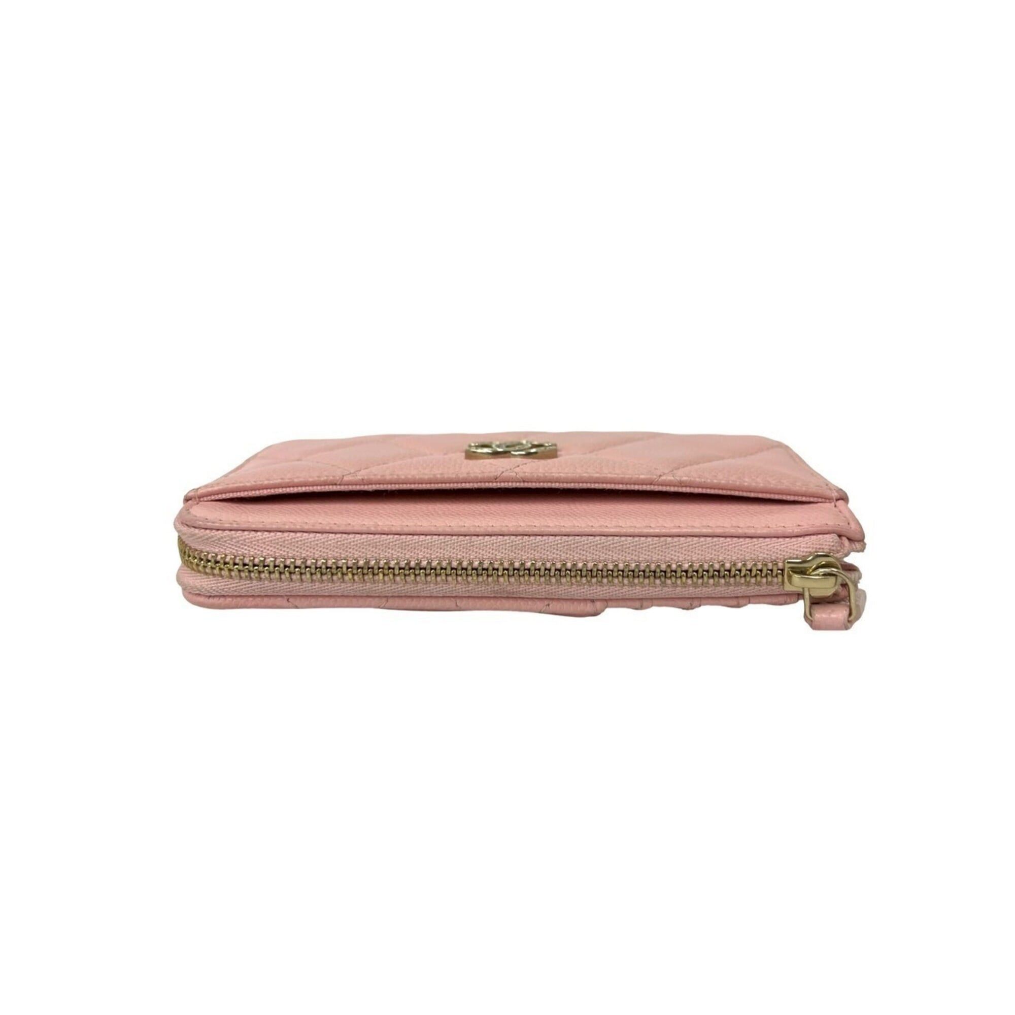 Chanel CHANEL Fragment Case, Matelassé, Coco Mark, Caviar Leather, Wallet/Coin Pass Pink, 35375 Size ONE SIZE - 3 Thumbnail