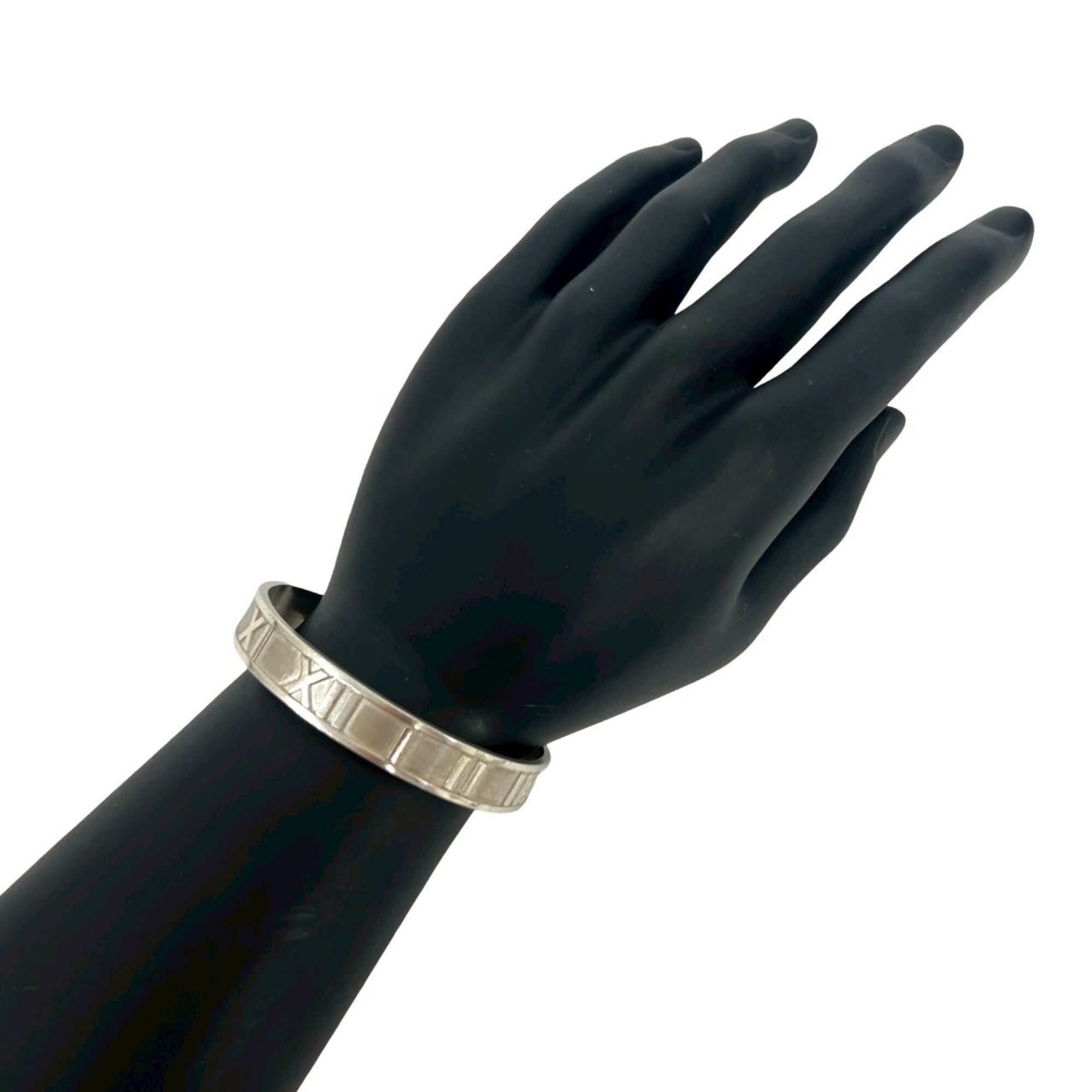 Tiffany & Co. TIFFANY&Co. Tiffany Atlas Bangle, Sterling Silver 925 Bracelet, Accessory, 239-7 Size ONE SIZE - 2 Thumbnail