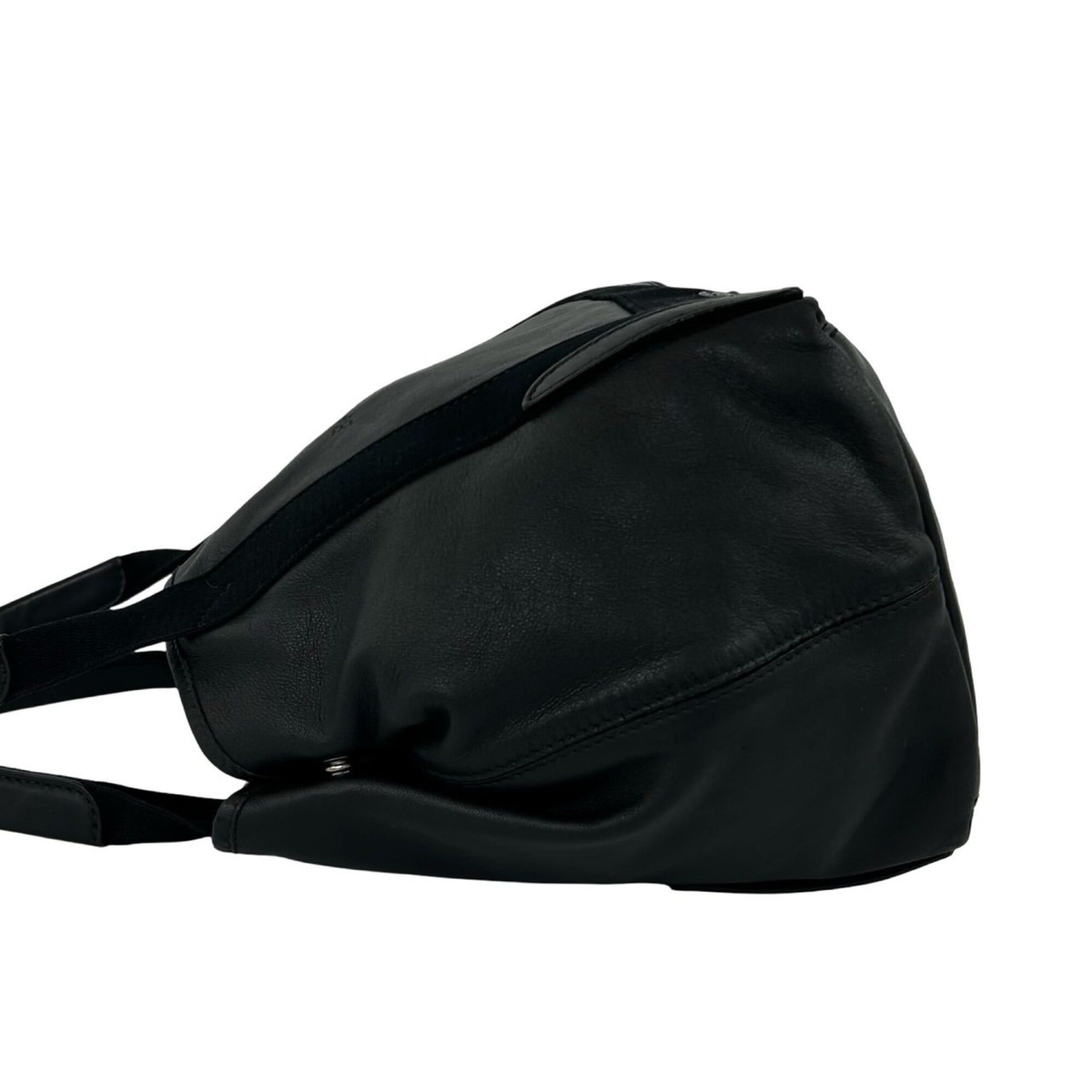 Balenciaga BALENCIAGA Navy Cabas XS Leather Canvas Tote Bag Handbag Semi-Shoulder Black 87602 Size ONE SIZE - 5 Thumbnail