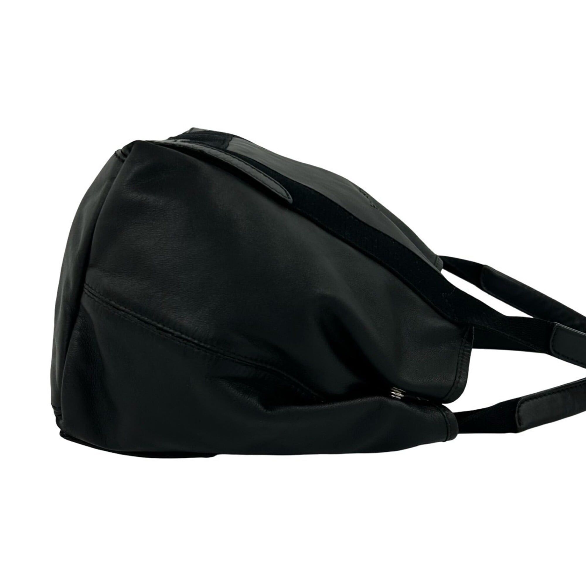 Balenciaga BALENCIAGA Navy Cabas XS Leather Canvas Tote Bag Handbag Semi-Shoulder Black 87602 Size ONE SIZE - 6 Thumbnail