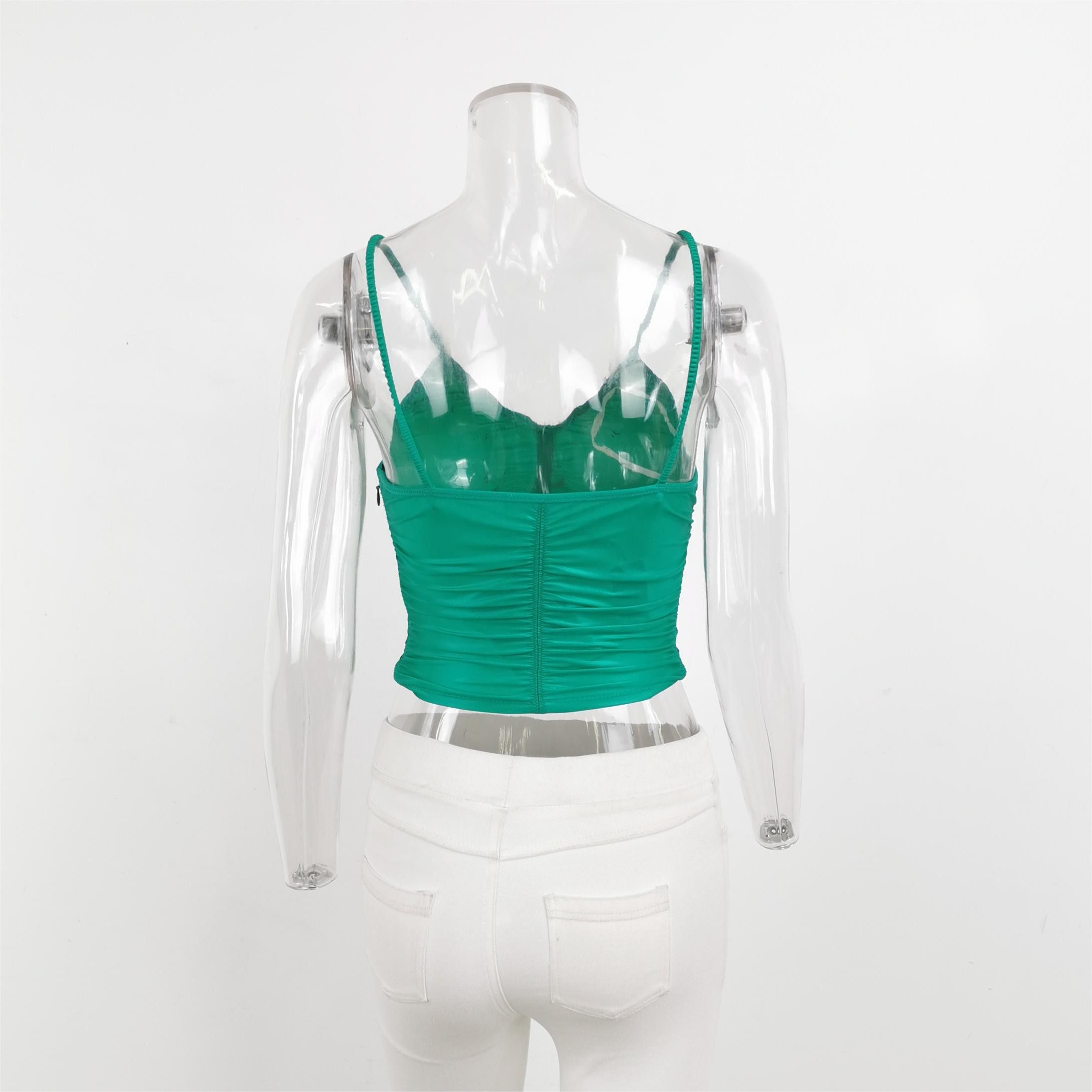 Alexander Wang Alexander Wang Green Sleeveless Crop Top Size XS Size XS / US 0-2 / IT 36-38 - 3 Thumbnail