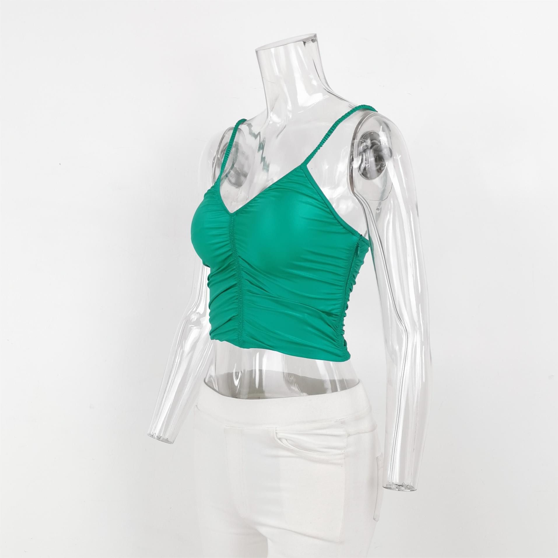 Alexander Wang Alexander Wang Green Sleeveless Crop Top Size XS Size XS / US 0-2 / IT 36-38 - 2 Thumbnail
