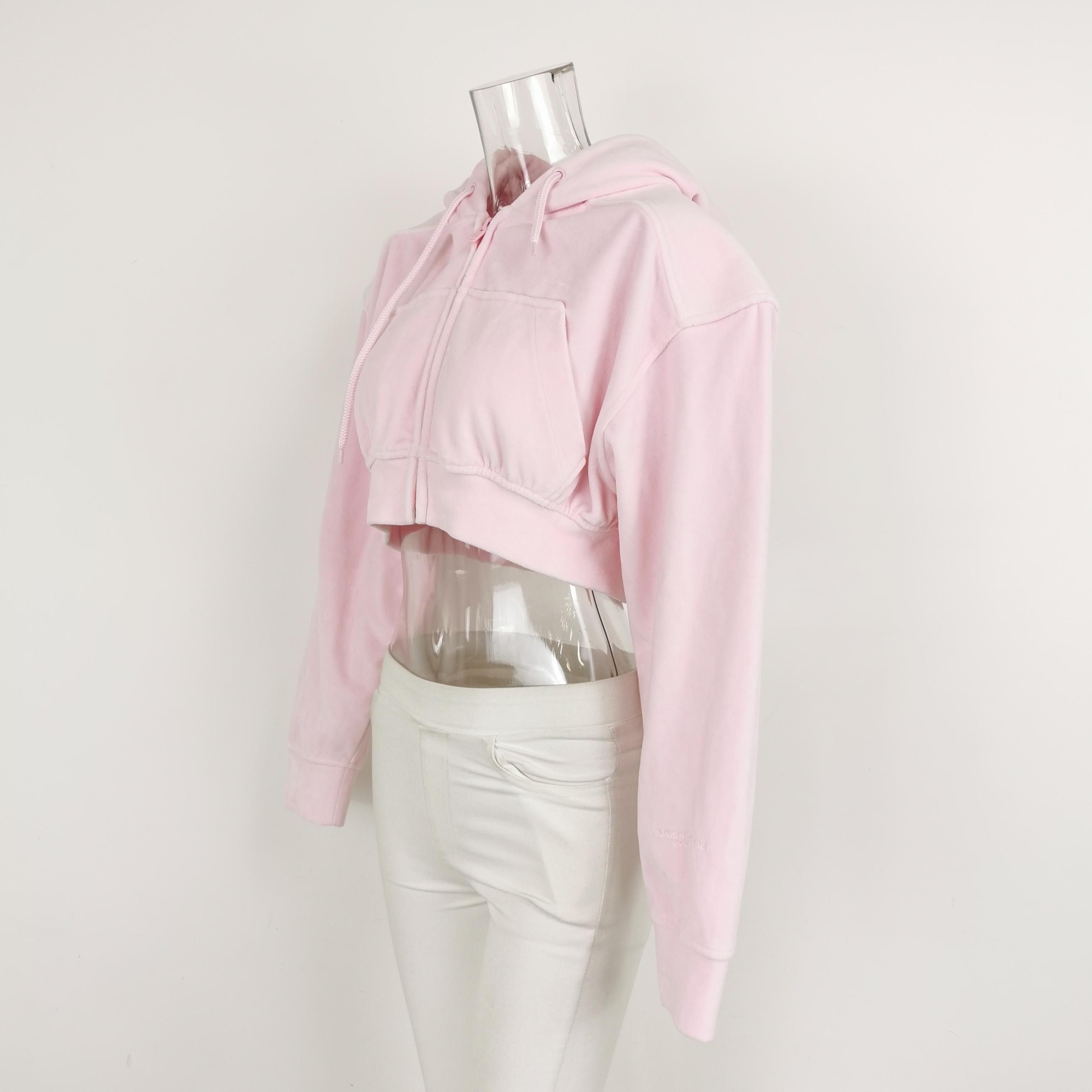 Alexander Wang Alexander Wang Pink Logo Zip Hoodie Size XS Size XS / US 0-2 / IT 36-38 - 2 Thumbnail