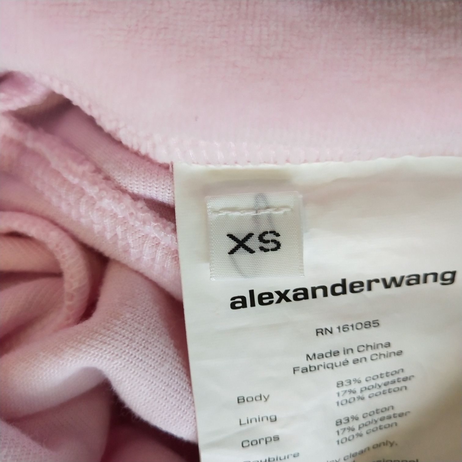 Alexander Wang Alexander Wang Pink Logo Zip Hoodie Size XS Size XS / US 0-2 / IT 36-38 - 9 Thumbnail