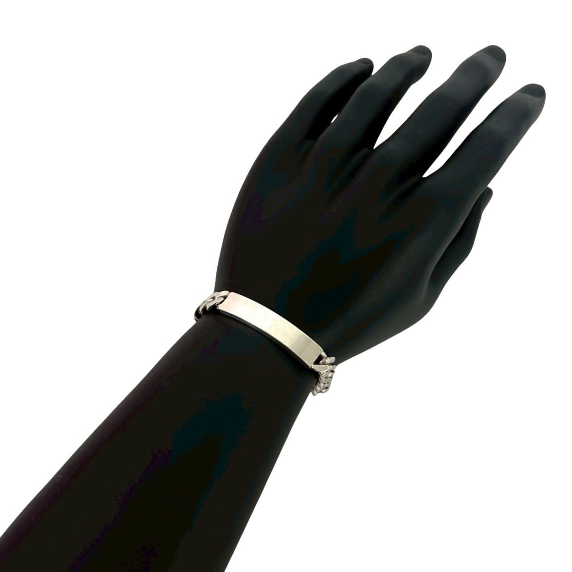 Tiffany & Co. TIFFANY&Co. Tiffany ID Bracelet, Sterling Silver 925 Chain Bangle Accessory, 232-7 Size ONE SIZE - 2 Thumbnail