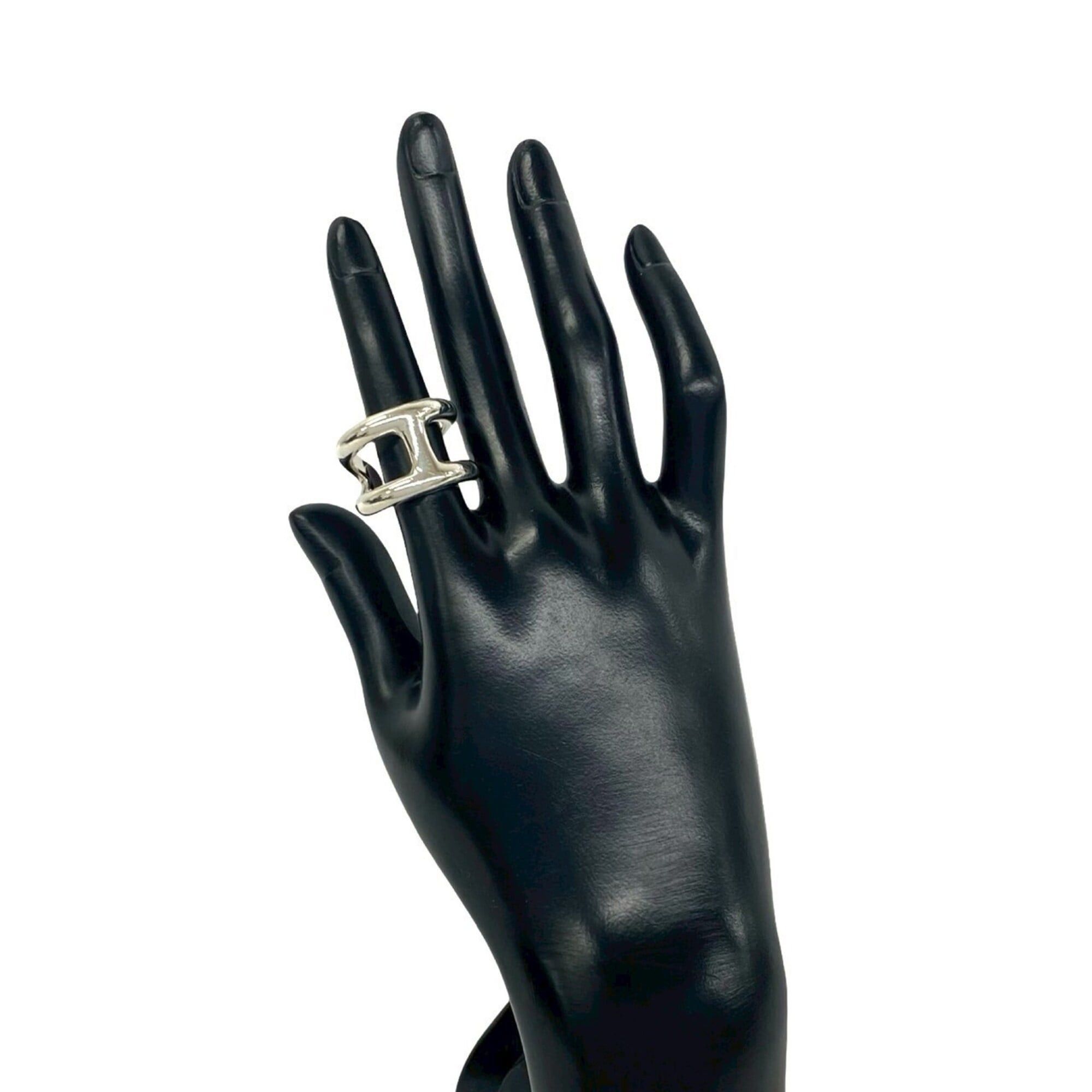 Hermes HERMES Osmo's GM Ring, Sterling Silver 925, Men's Accessory, 61436 Size ONE SIZE - 2 Thumbnail