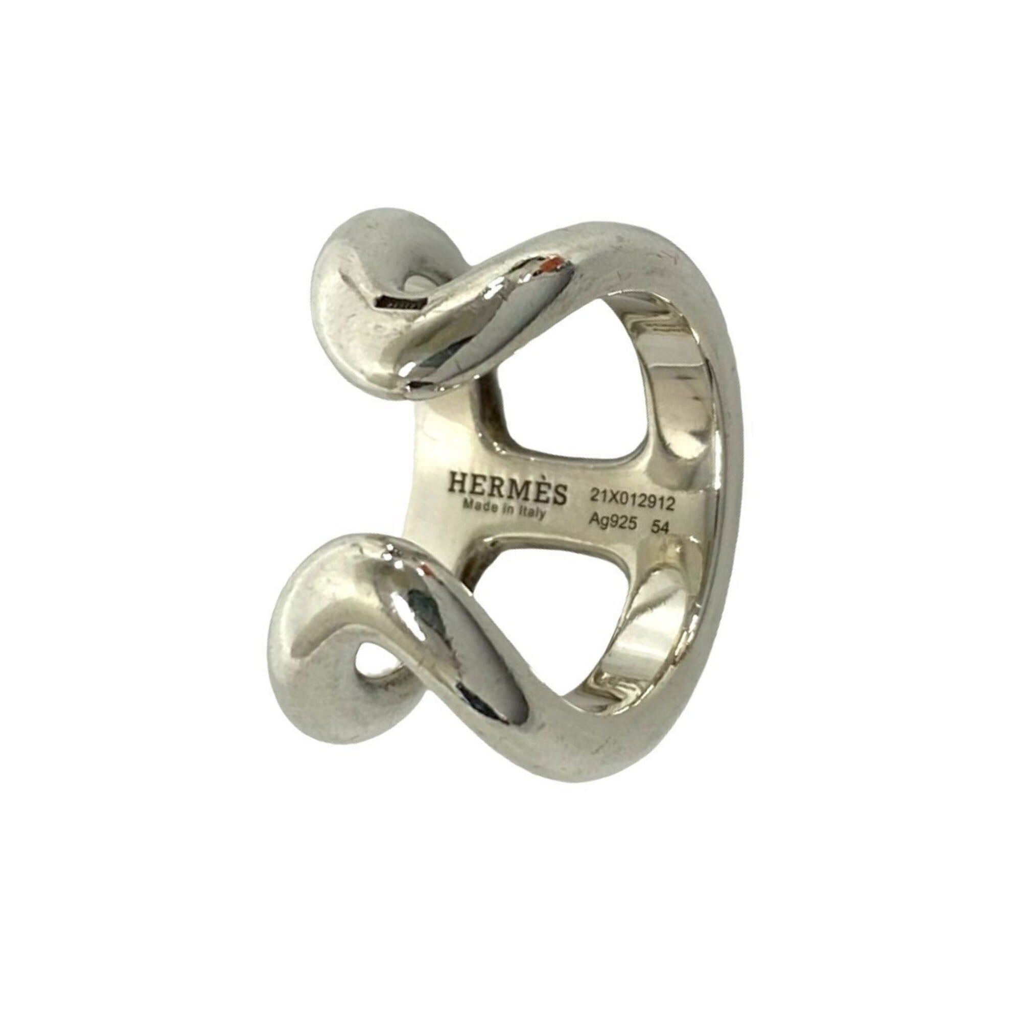 Hermes HERMES Osmo's GM Ring, Sterling Silver 925, Men's Accessory, 61436 Size ONE SIZE - 3 Thumbnail