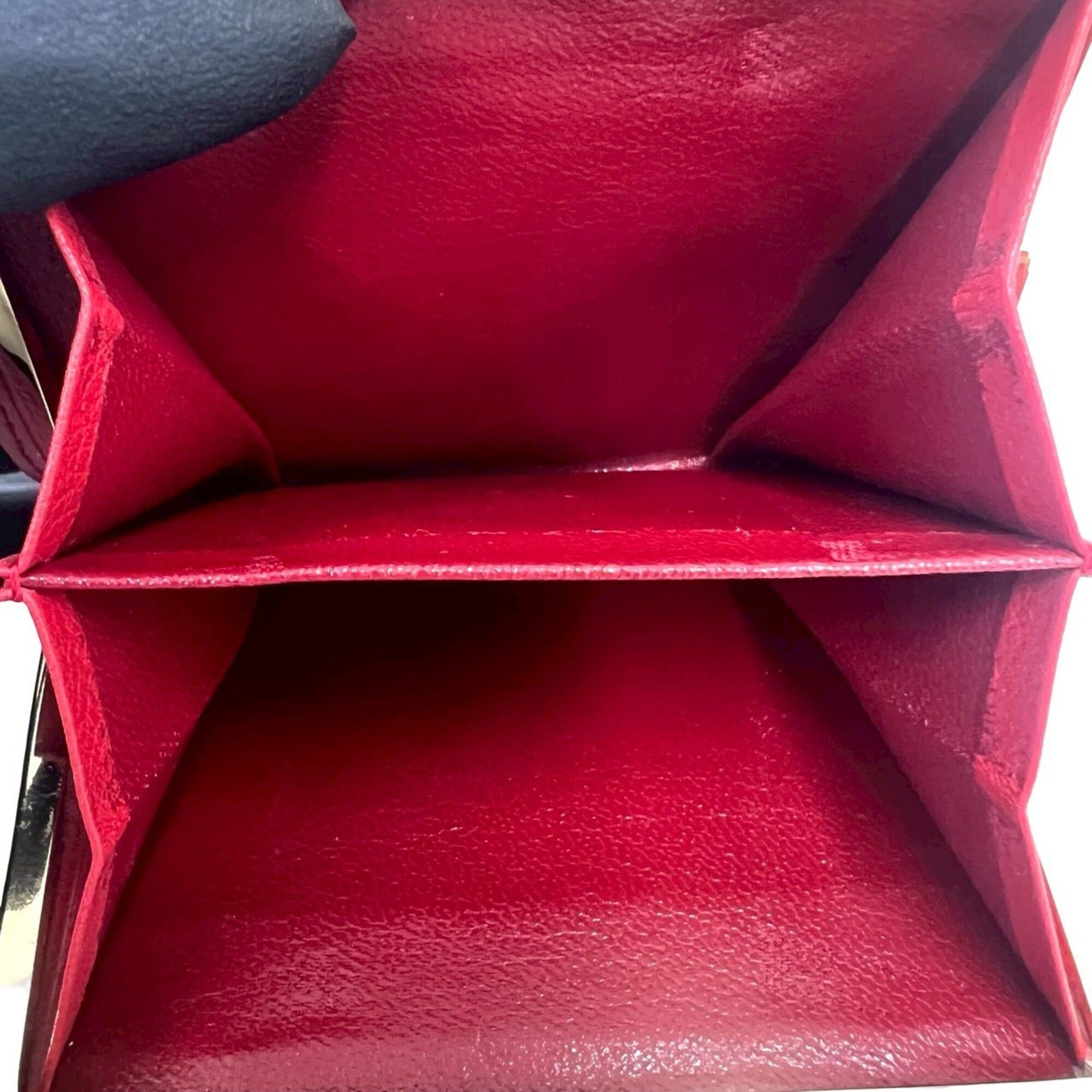 Yves Saint Laurent YVES SAINT LAURENT Vintage YSL Logo Leather Bi-fold Wallet with Clasp Closure, Red, 281-3 Size ONE SIZE - 10 Thumbnail