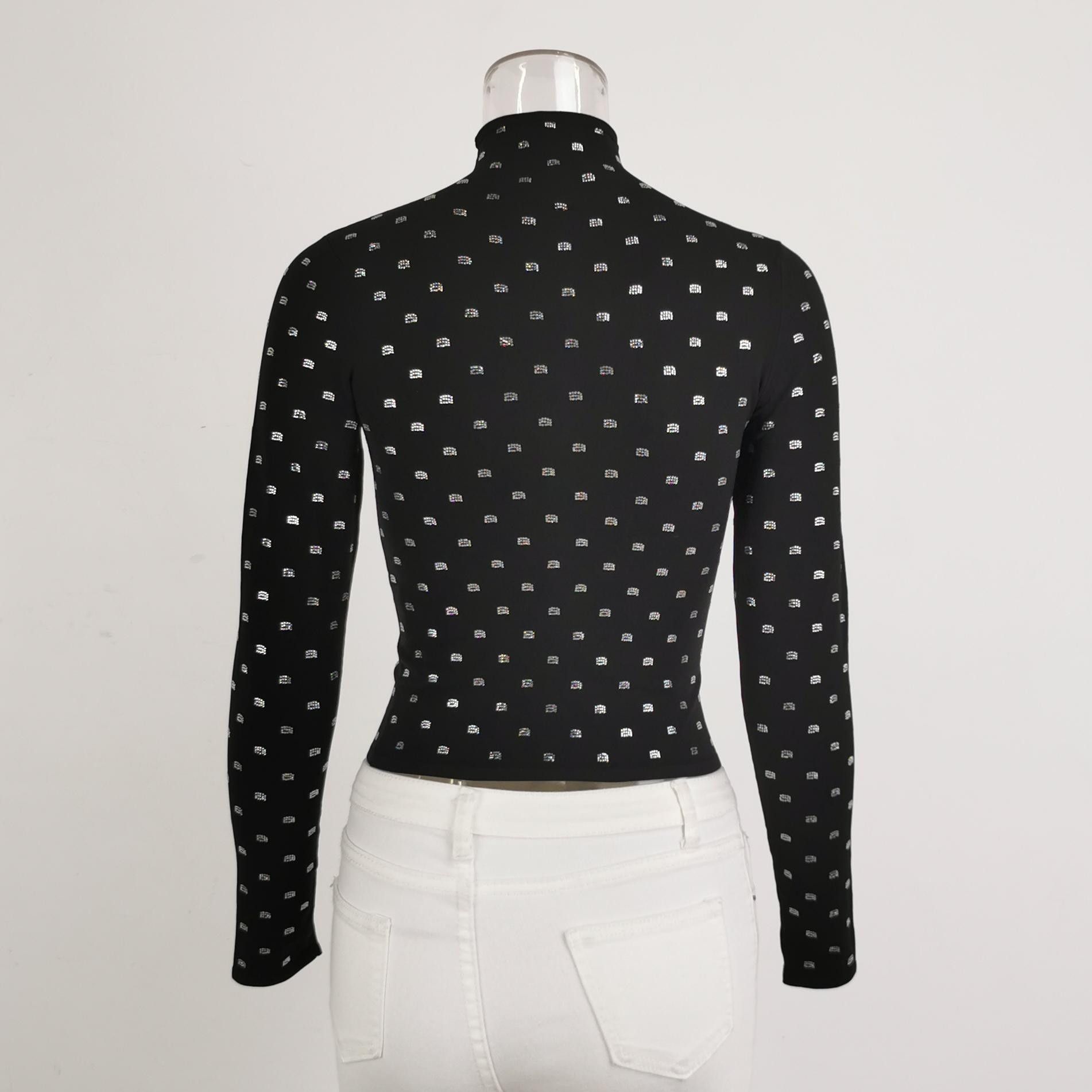 Alexander Wang Alexander Wang Rhinestone Logo Knit Top Size XS Size XS / US 0-2 / IT 36-38 - 3 Thumbnail
