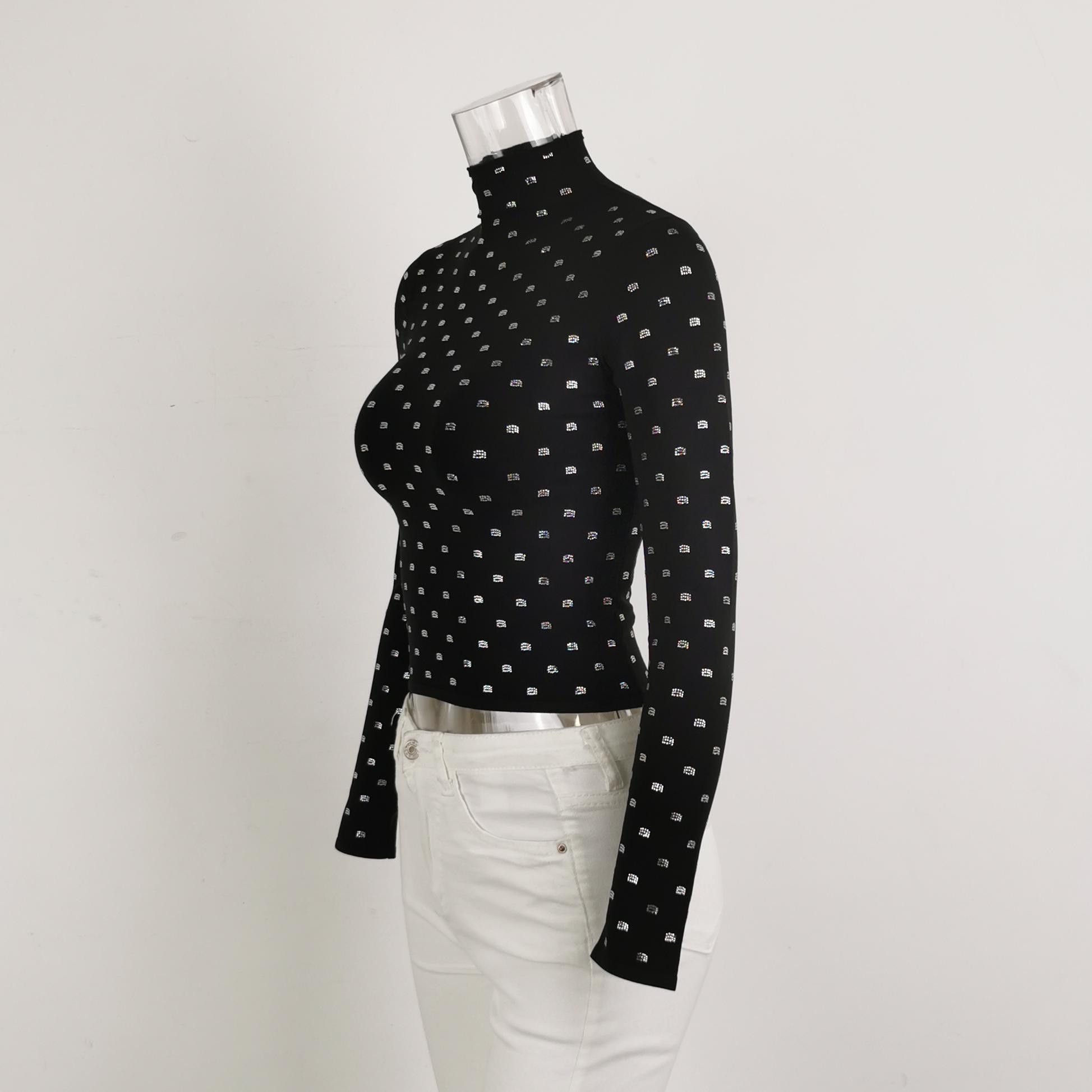 Alexander Wang Alexander Wang Rhinestone Logo Knit Top Size XS Size XS / US 0-2 / IT 36-38 - 2 Thumbnail