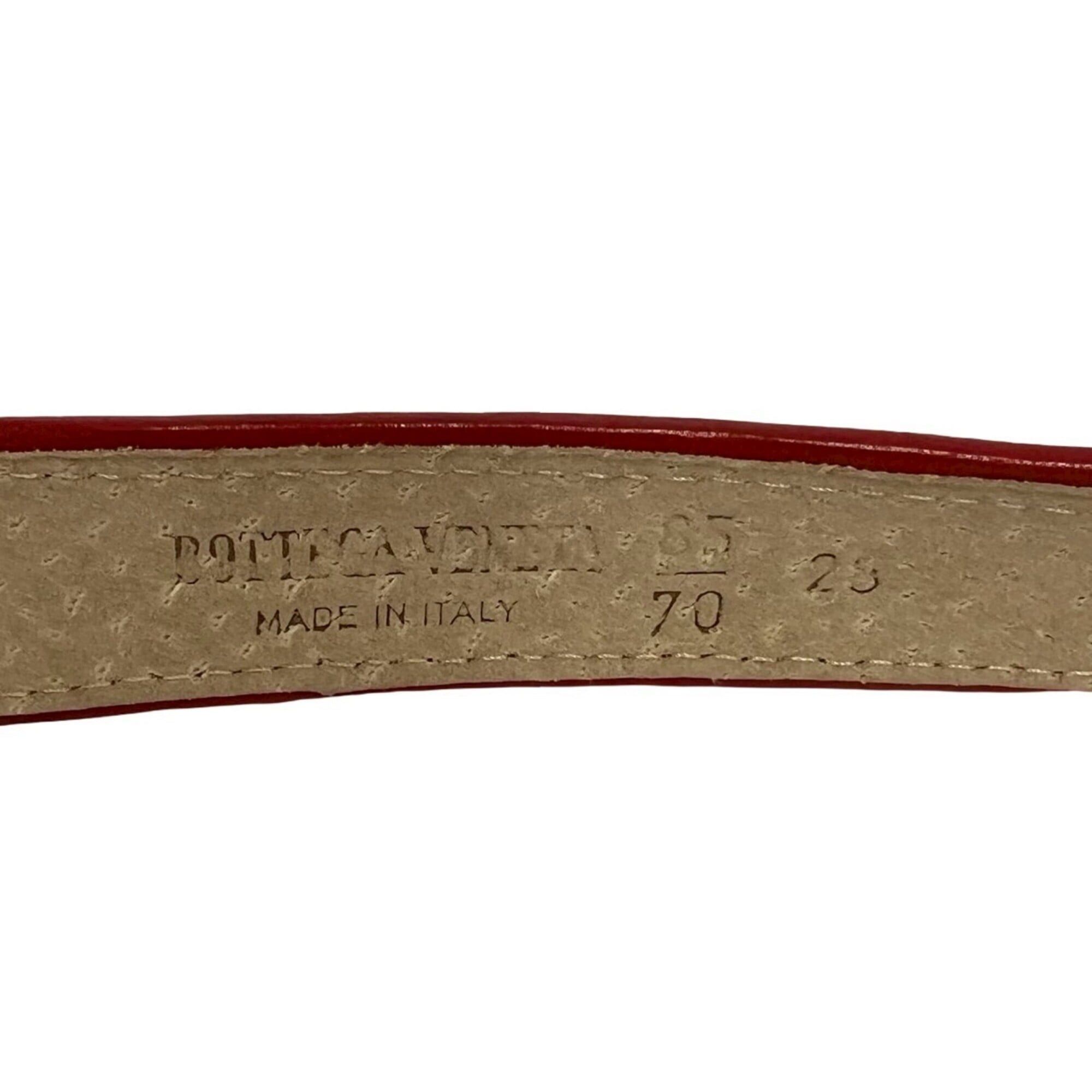 Bottega Veneta BOTTEGA VENETA Intrecciato Leather Belt for Women, Red, 21771 Size ONE SIZE - 2 Thumbnail