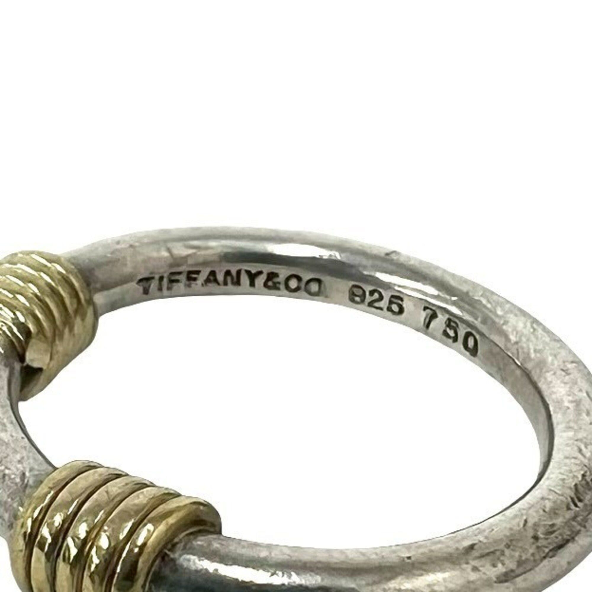 Tiffany & Co. TIFFANY&Co. Tiffany Band With 2-Wire Ring, Sterling Silver 925, 18K Yellow Gold, Silver, 20608 Size ONE SIZE - 3 Thumbnail