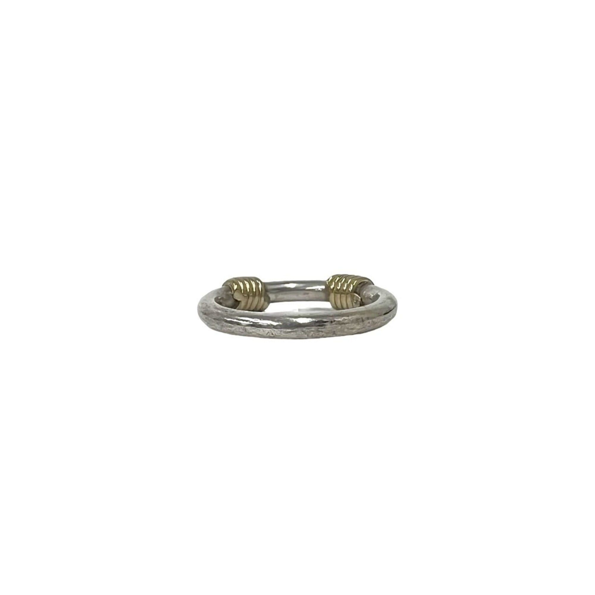 Tiffany & Co. TIFFANY&Co. Tiffany Band With 2-Wire Ring, Sterling Silver 925, 18K Yellow Gold, Silver, 20608 Size ONE SIZE - 6 Thumbnail