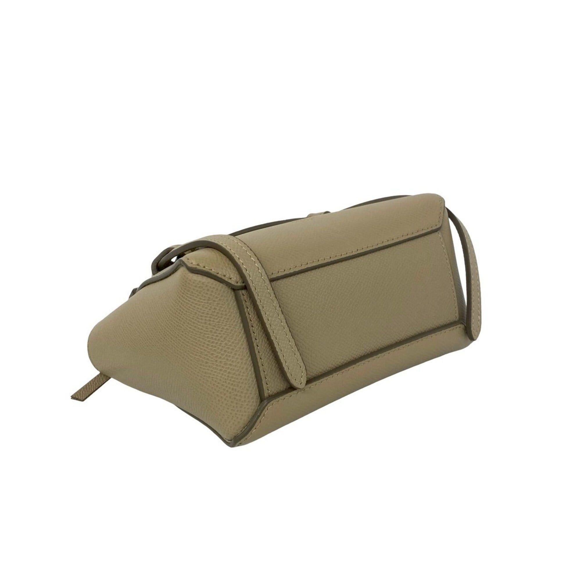 Celine CELINE Belt Bag, Pico Leather, Genuine 2-way Mini Handbag/Shoulder Bag/Pouch, Beige, 45363 Size ONE SIZE - 7 Thumbnail