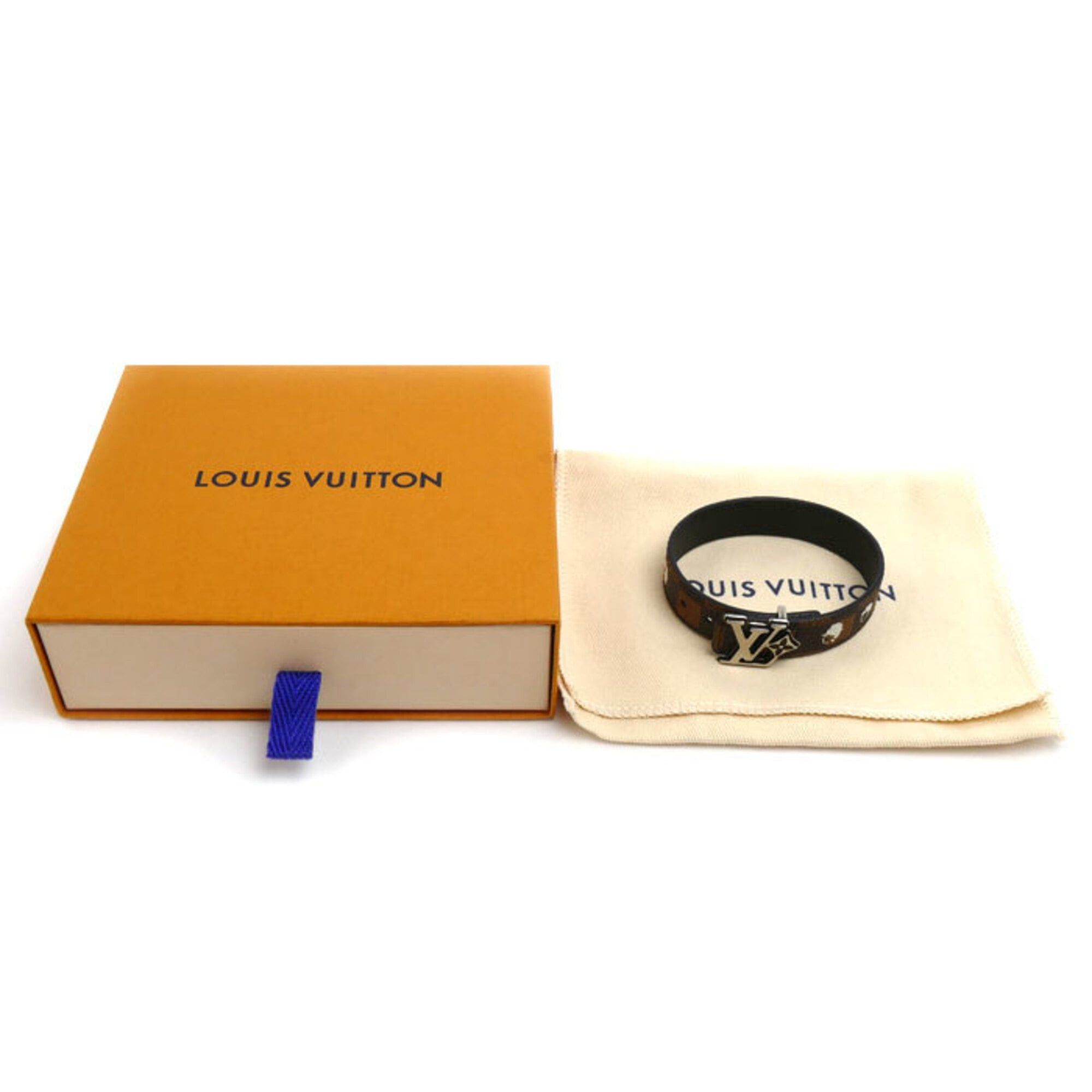Louis Vuitton Louis Vuitton Damier Canvas x NIGO Friandoship Reversible Bracelet M4429E Men's Size ONE SIZE - 5 Thumbnail