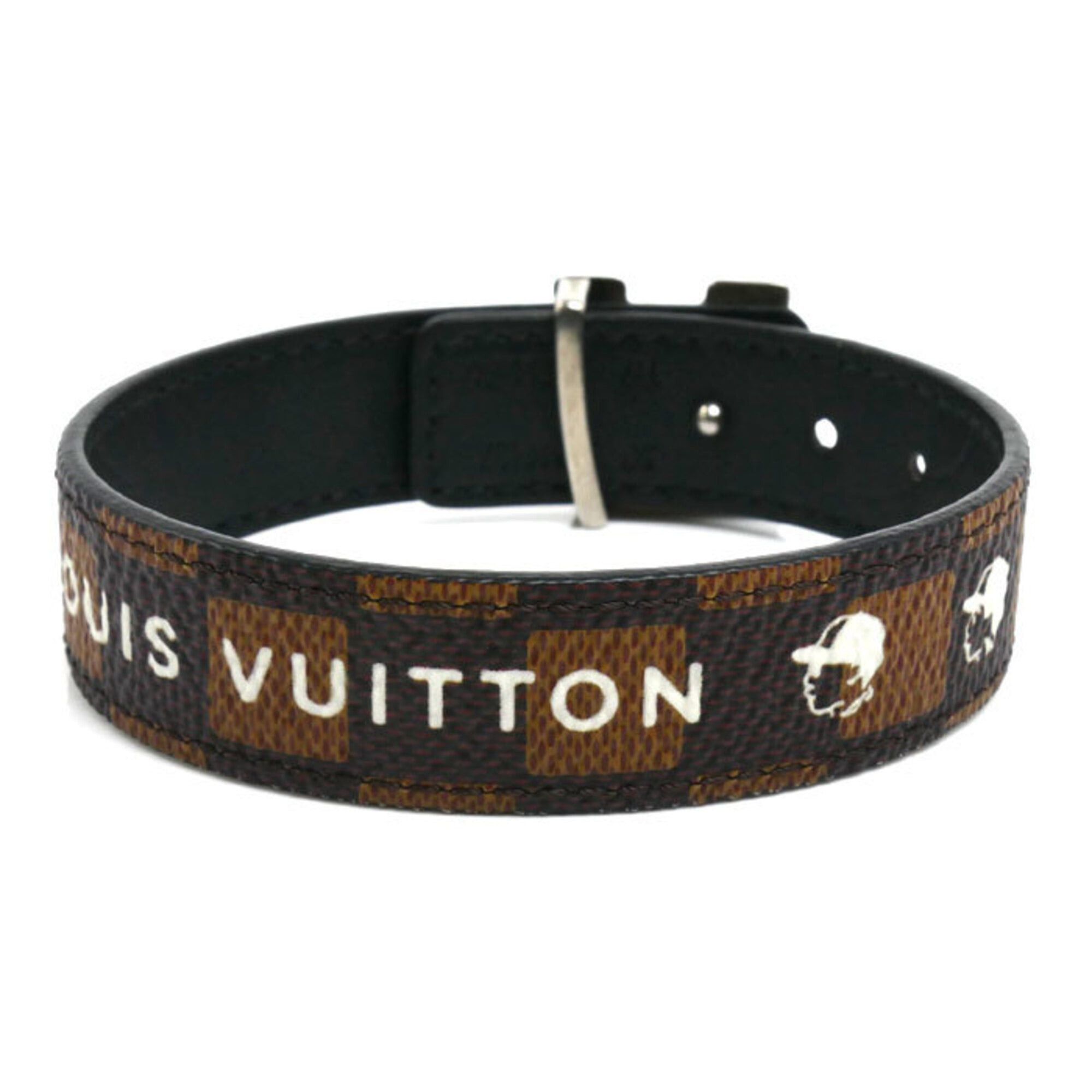 Louis Vuitton Louis Vuitton Damier Canvas x NIGO Friandoship Reversible Bracelet M4429E Men's Size ONE SIZE - 3 Thumbnail