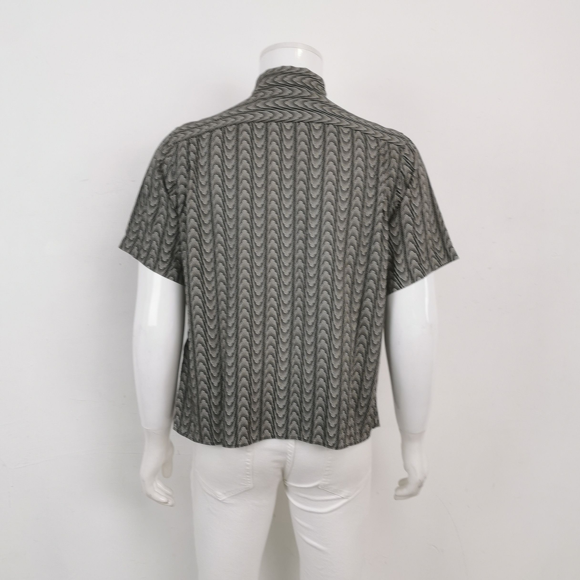 Celine Celine Wave Print Button Up Shirt Size M Size US M / EU 48-50 / 2 - 2 Thumbnail