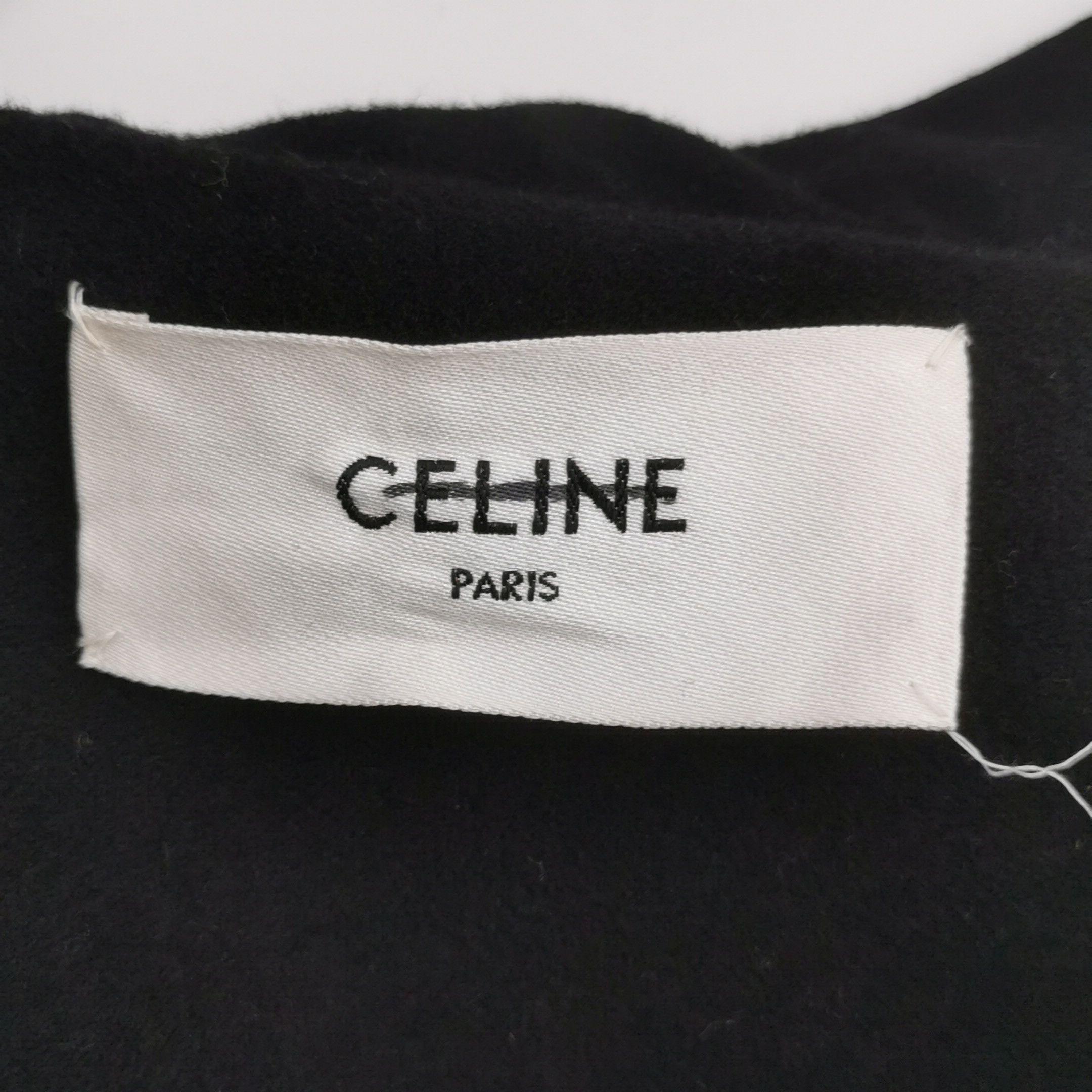 Celine Celine Black Cashmere Logo Cape Size S Size S / US 4 / IT 40 - 5 Thumbnail