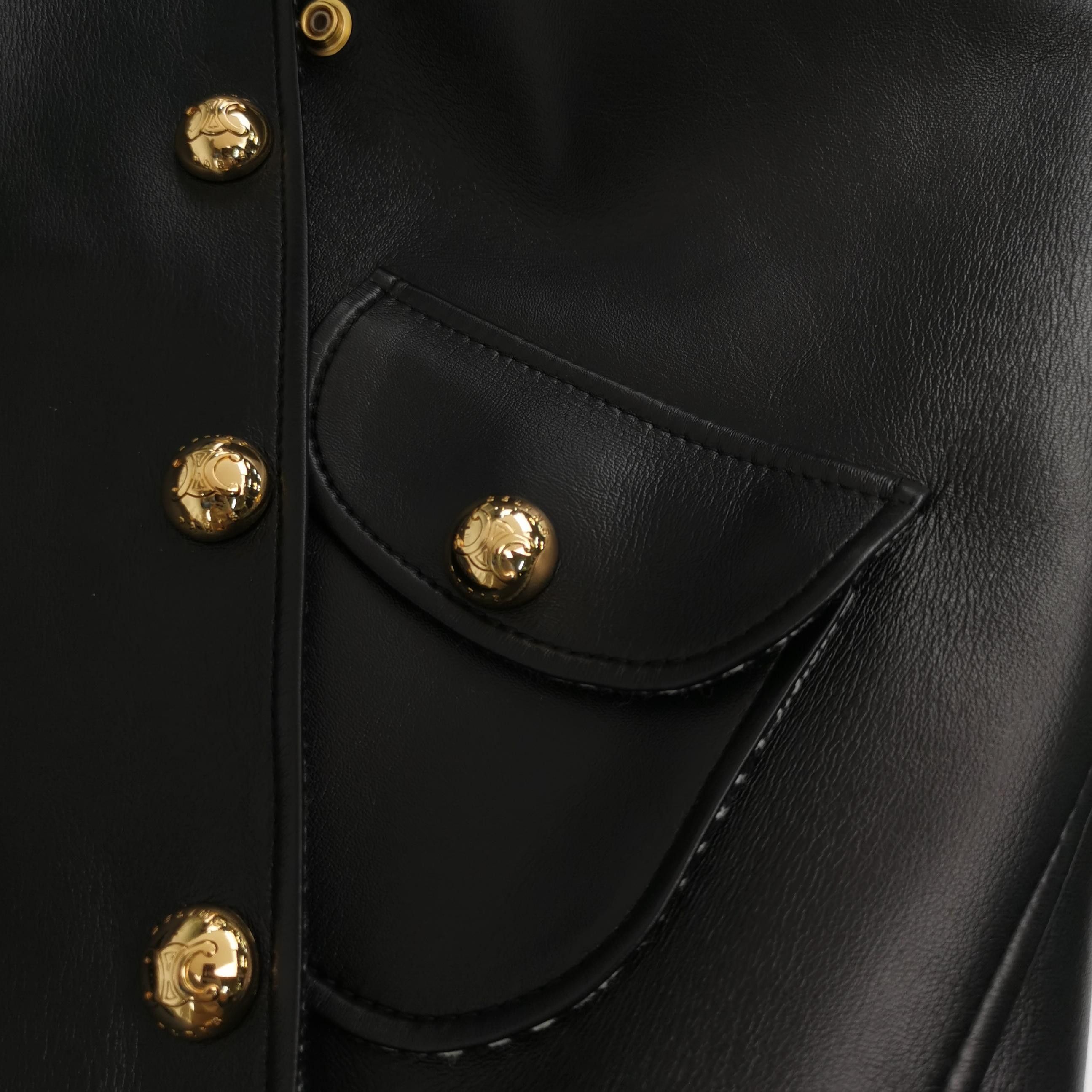 Celine Celine Leather Jacket Size 34 Size XS / US 0-2 / IT 36-38 - 3 Thumbnail