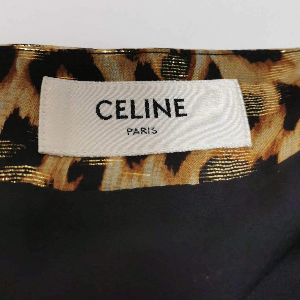 Celine Celine Leopard Print Ruffled Mini Skirt Size 38 Size 27" / US 4 / IT 40 - 5 Thumbnail