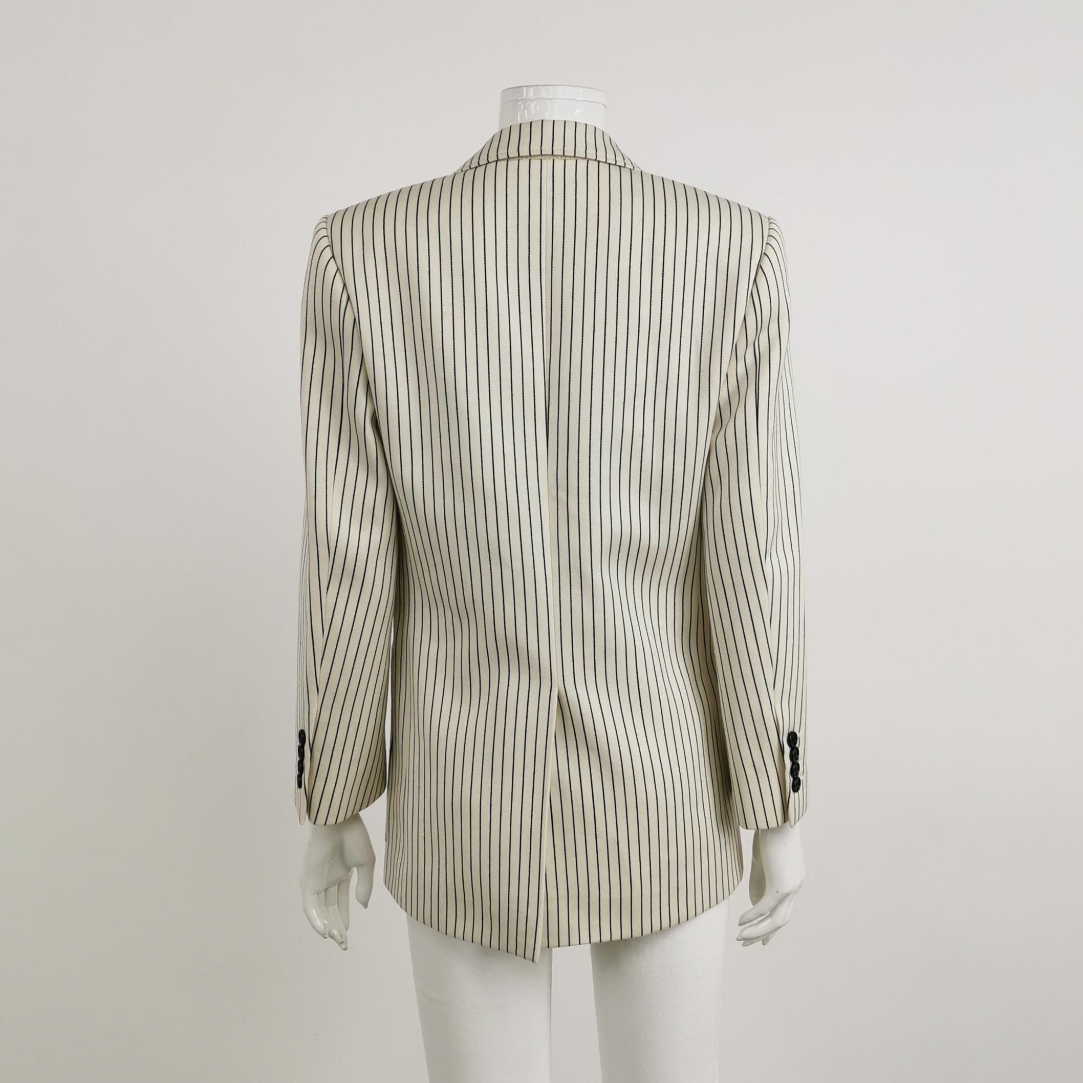 Celine Celine Striped Wool Blend Blazer Size 34 Size XS / US 0-2 / IT 36-38 - 2 Thumbnail