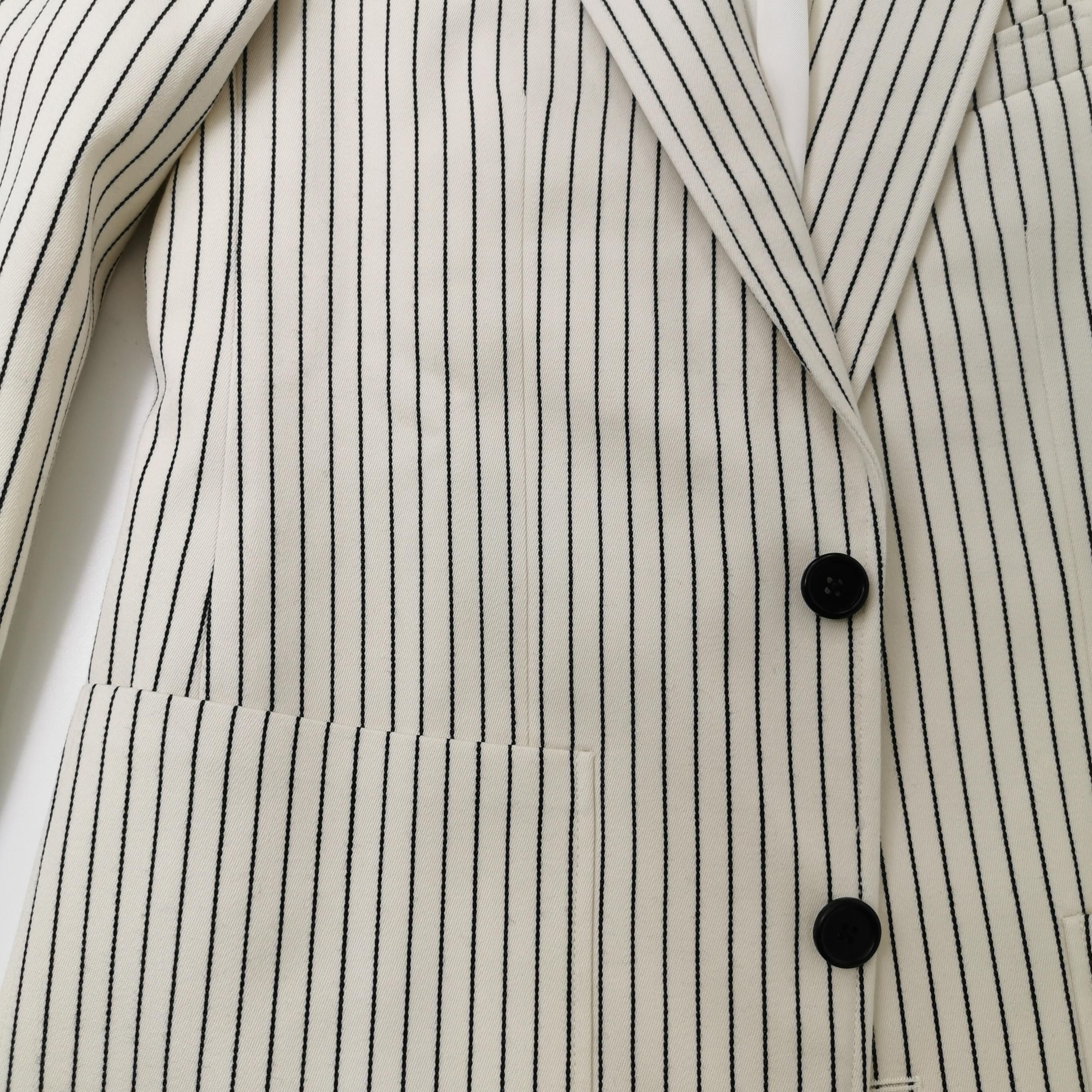 Celine Celine Striped Wool Blend Blazer Size 34 Size XS / US 0-2 / IT 36-38 - 3 Thumbnail
