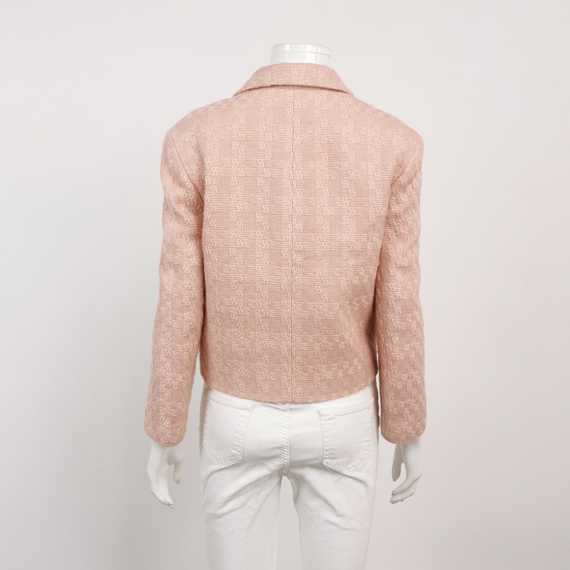 Celine Celine Pink Wool Mohair Blend Blazer Size 36 Size XS / US 0-2 / IT 36-38 - 2 Thumbnail