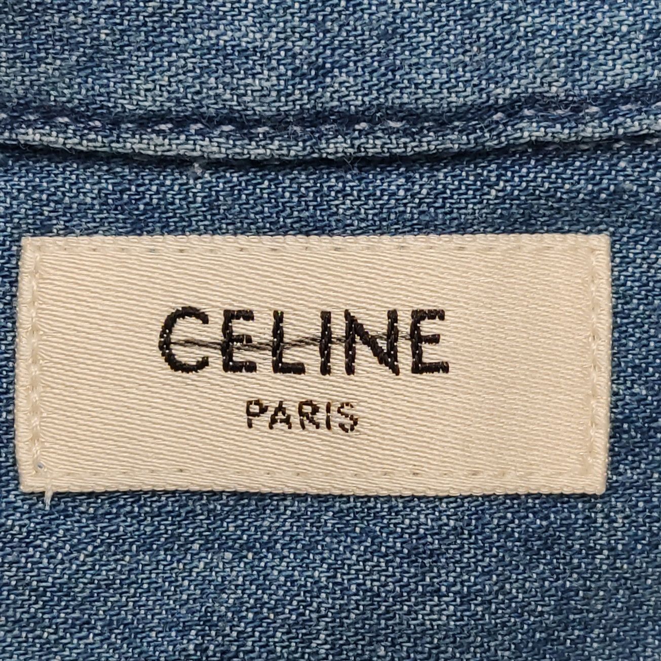 Celine Celine Embroidered Denim Button Up Shirt Size XS Size XS / US 0-2 / IT 36-38 - 5 Thumbnail