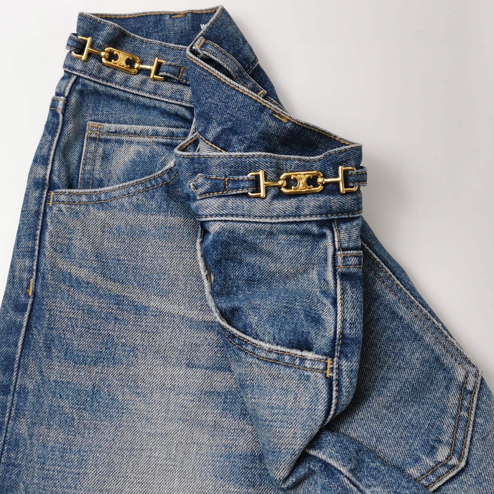 Celine Celine Triomphe Hardware Jeans Size 26 Size 26" / US 2 / IT 38 - 3 Thumbnail