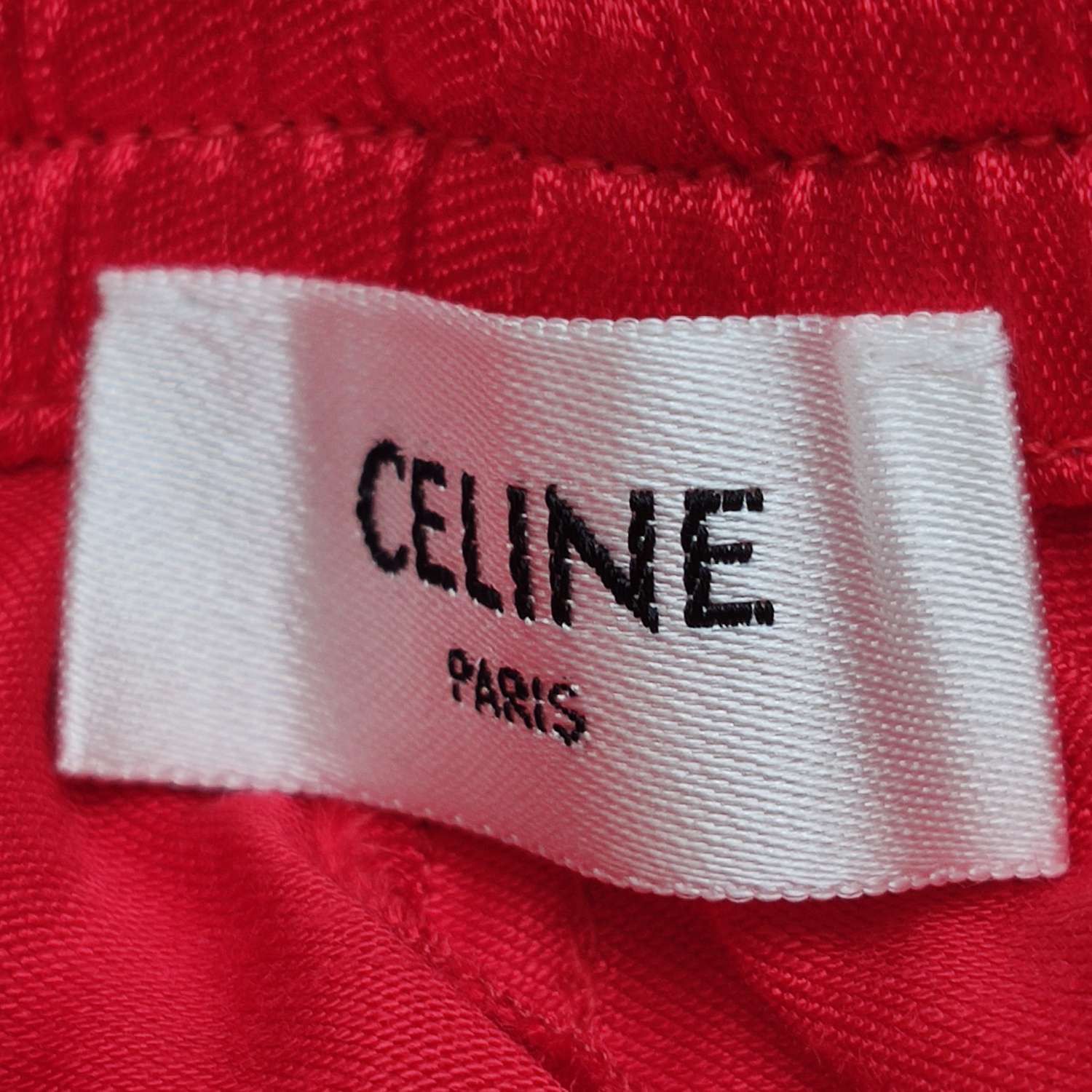 Celine Celine Red Logo Shorts Size 40 Size 27" / US 4 / IT 40 - 5 Thumbnail