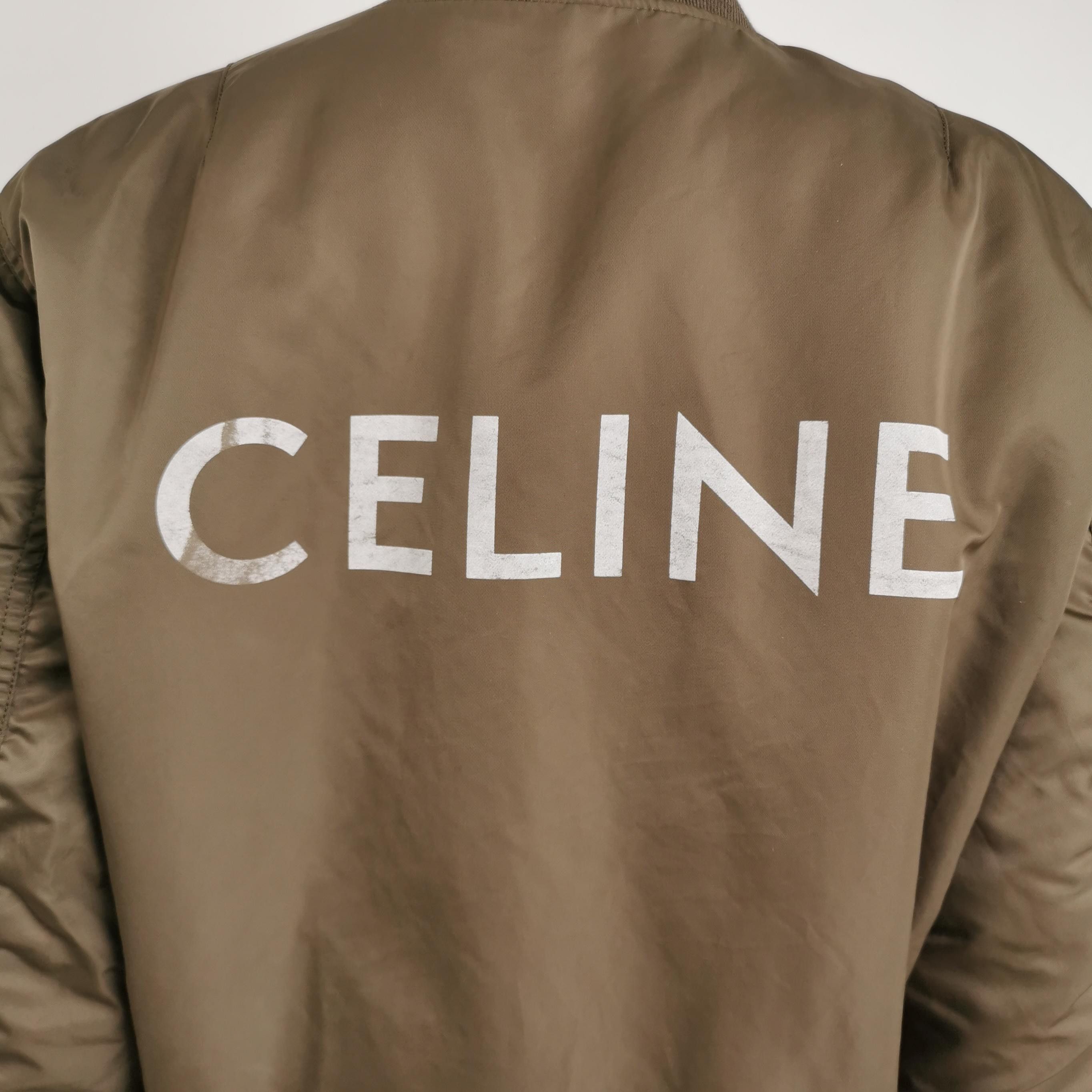Celine Celine Logo Bomber Jacket 44 Size US S / EU 44-46 / 1 - 3 Thumbnail