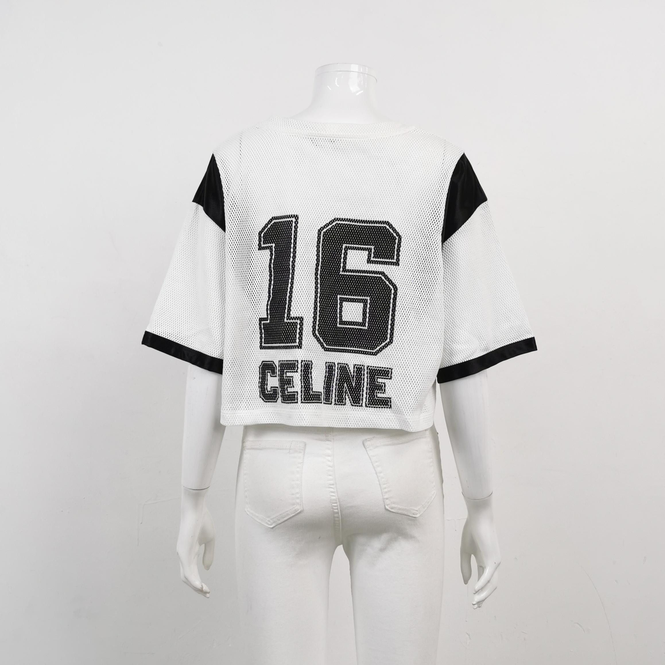 Celine Celine 16 Logo Mesh T-Shirt Size M Size M / US 6-8 / IT 42-44 - 2 Thumbnail