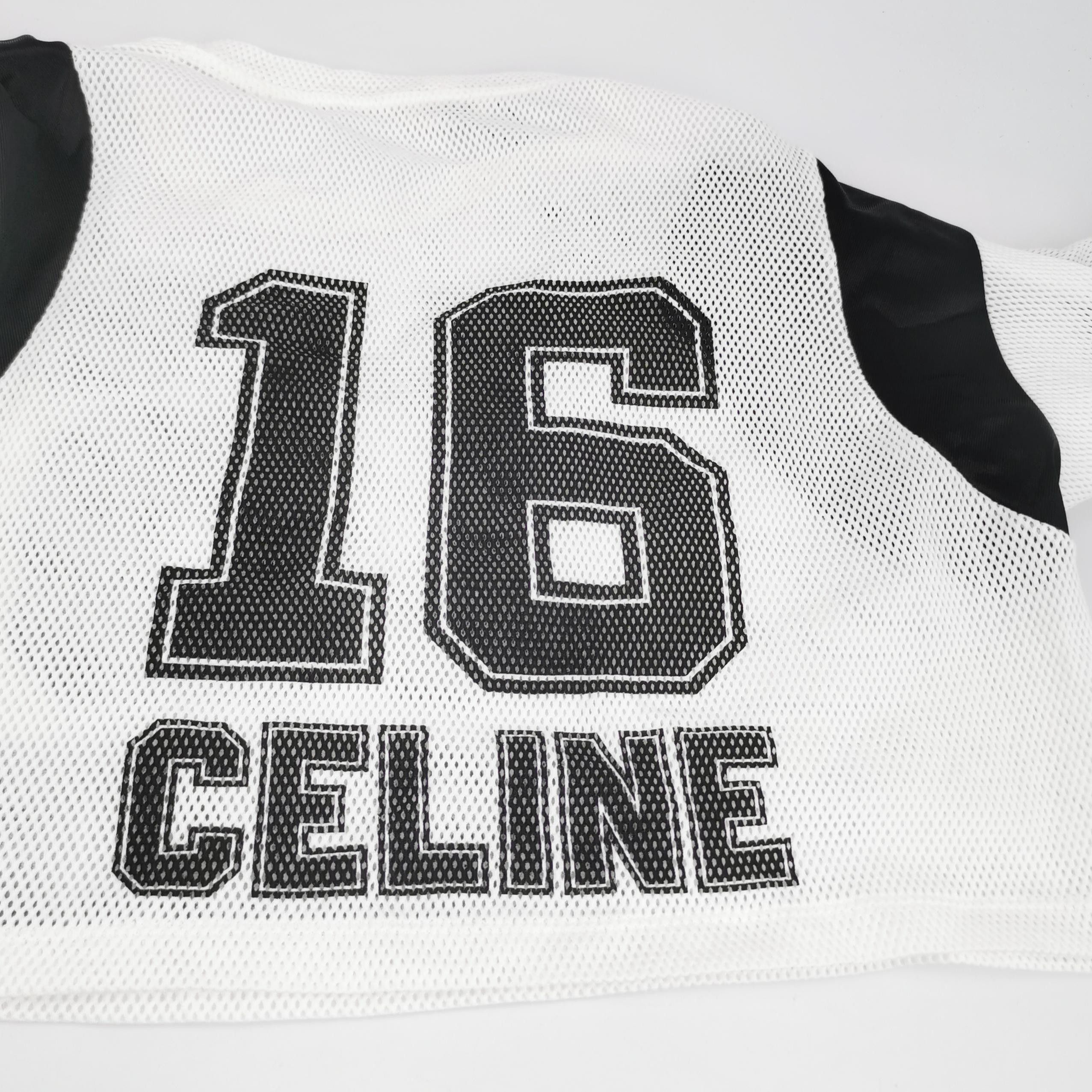 Celine Celine 16 Logo Mesh T-Shirt Size M Size M / US 6-8 / IT 42-44 - 4 Thumbnail