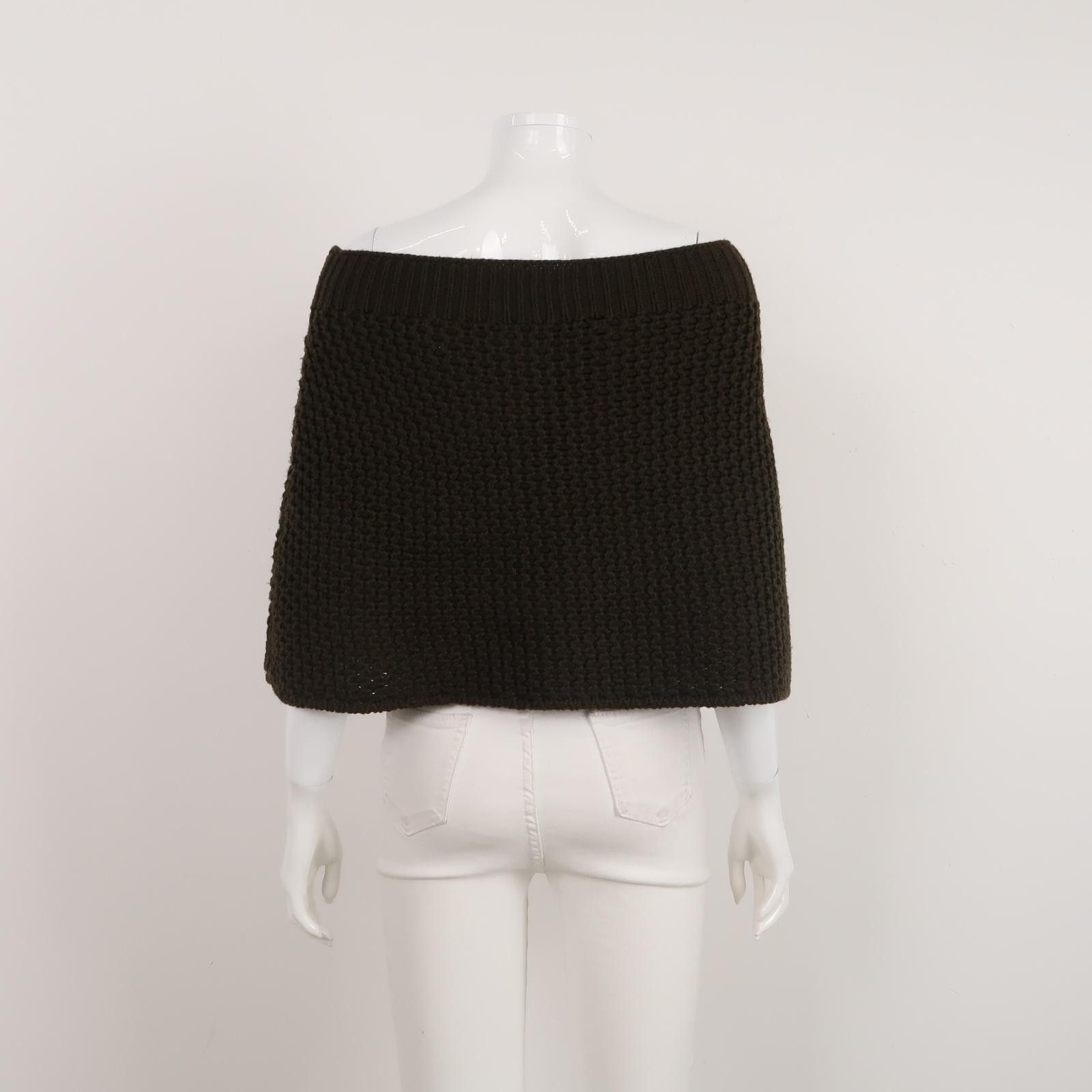 Prada Prada Virgin Wool Knit Shawl Size 42 Size M / US 6-8 / IT 42-44 - 2 Thumbnail