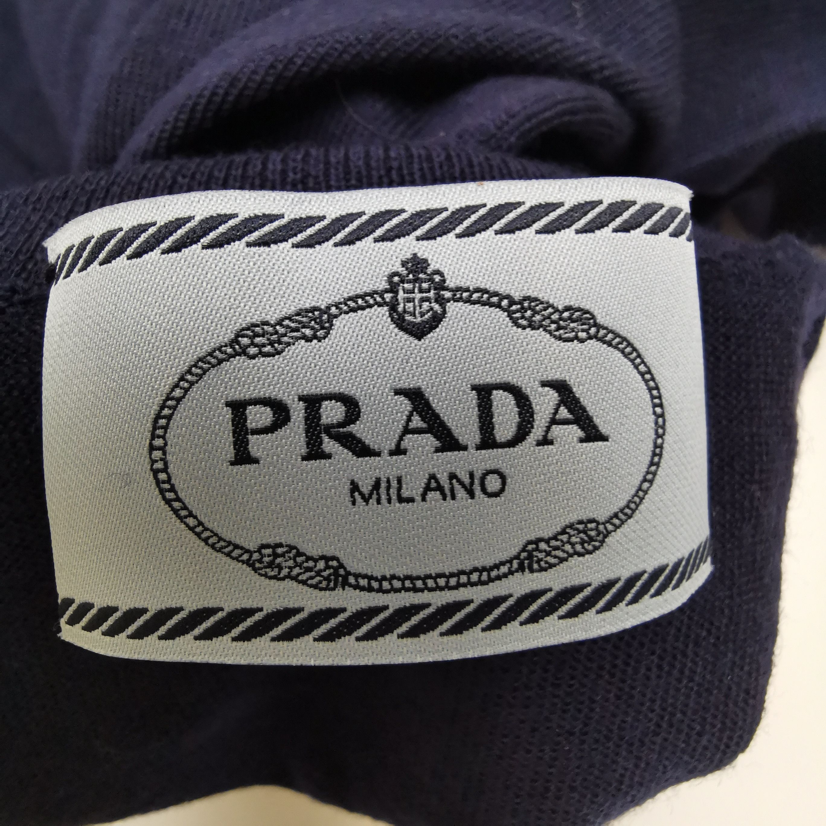 Prada Prada Navy Virgin Wool Turtleneck Sweater Size 40 Size S / US 4 / IT 40 - 4 Thumbnail