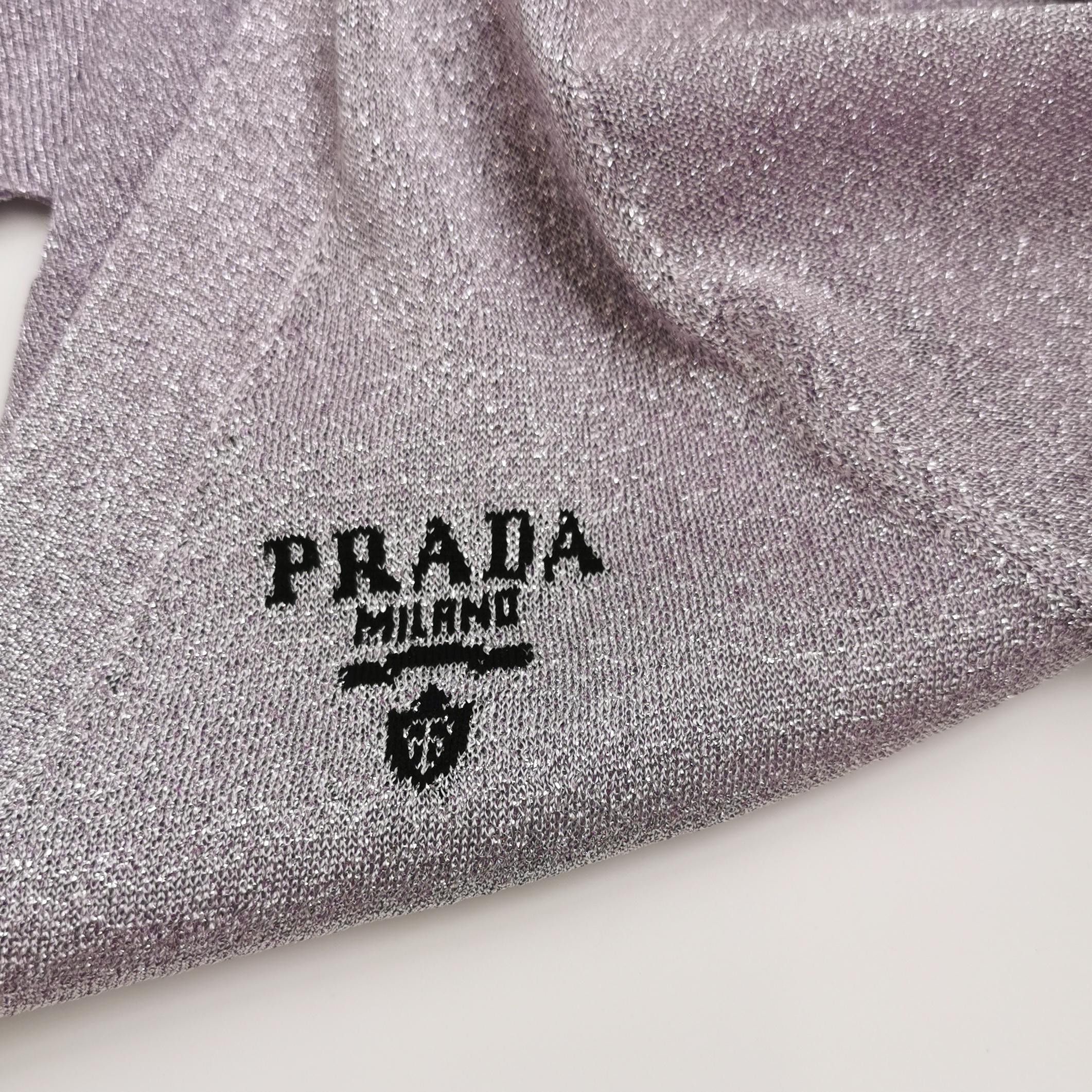 Prada Prada Metallic Lurex Cardigan Size 38 Size XS / US 0-2 / IT 36-38 - 3 Thumbnail