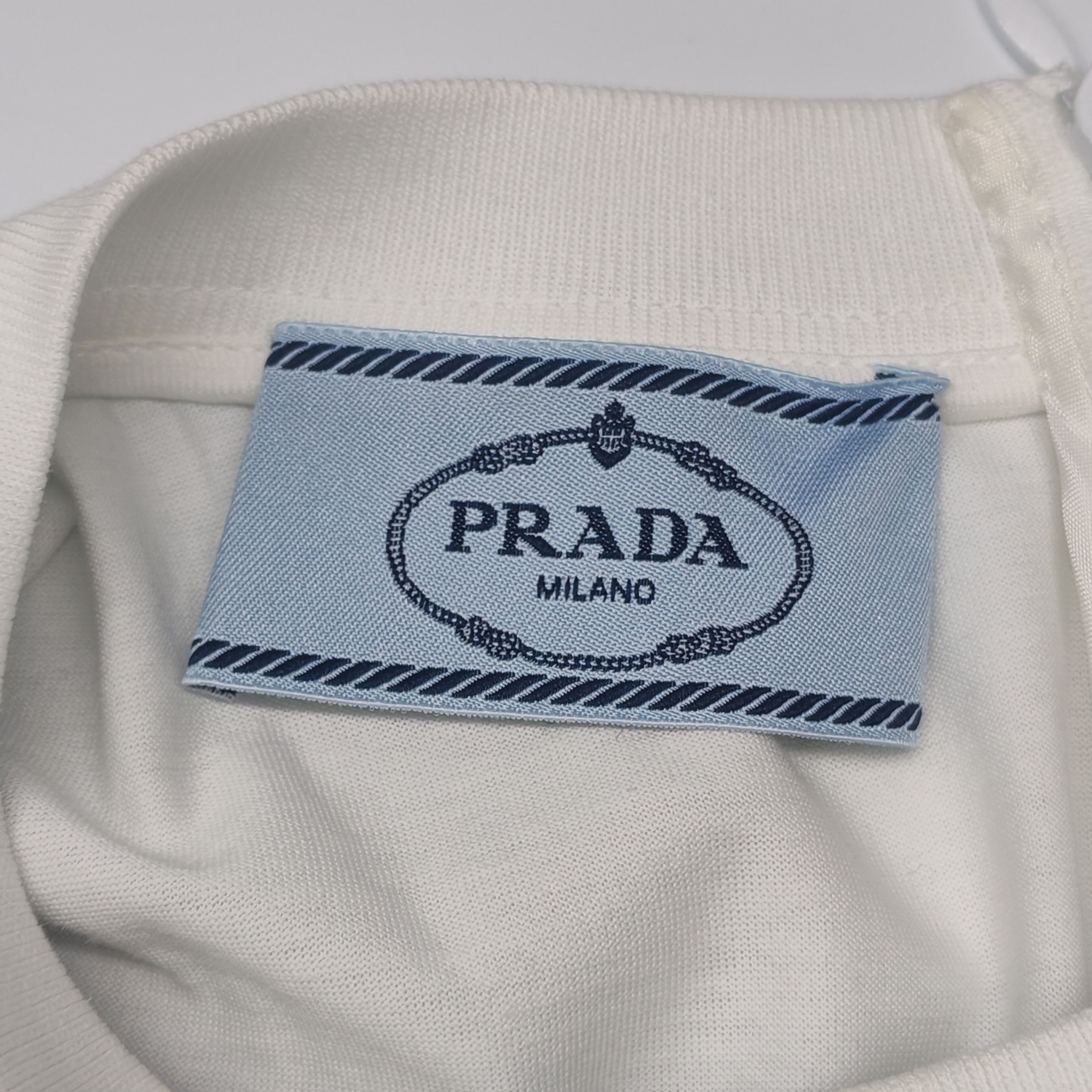 Prada Prada Rhinestone Logo Short Sleeve T-Shirt Size XS Size XS / US 0-2 / IT 36-38 - 11 Thumbnail