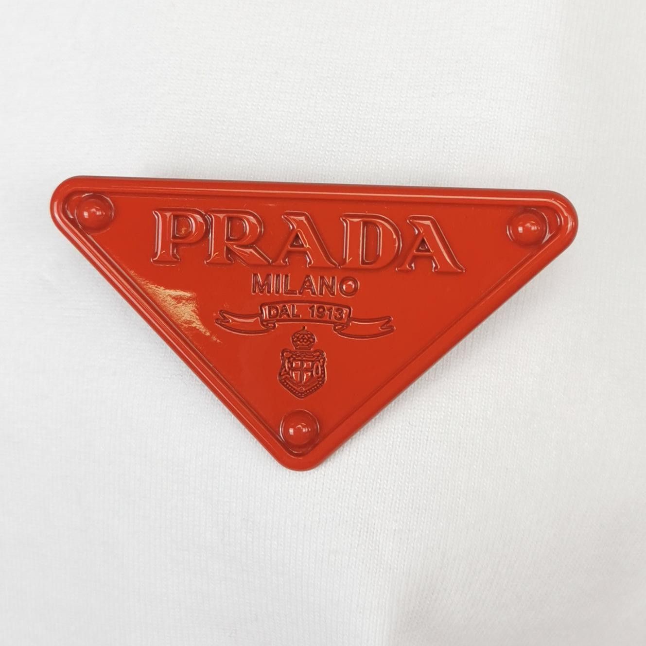 Prada Prada Triangle Logo T-Shirt S Size S / US 4 / IT 40 - 3 Thumbnail