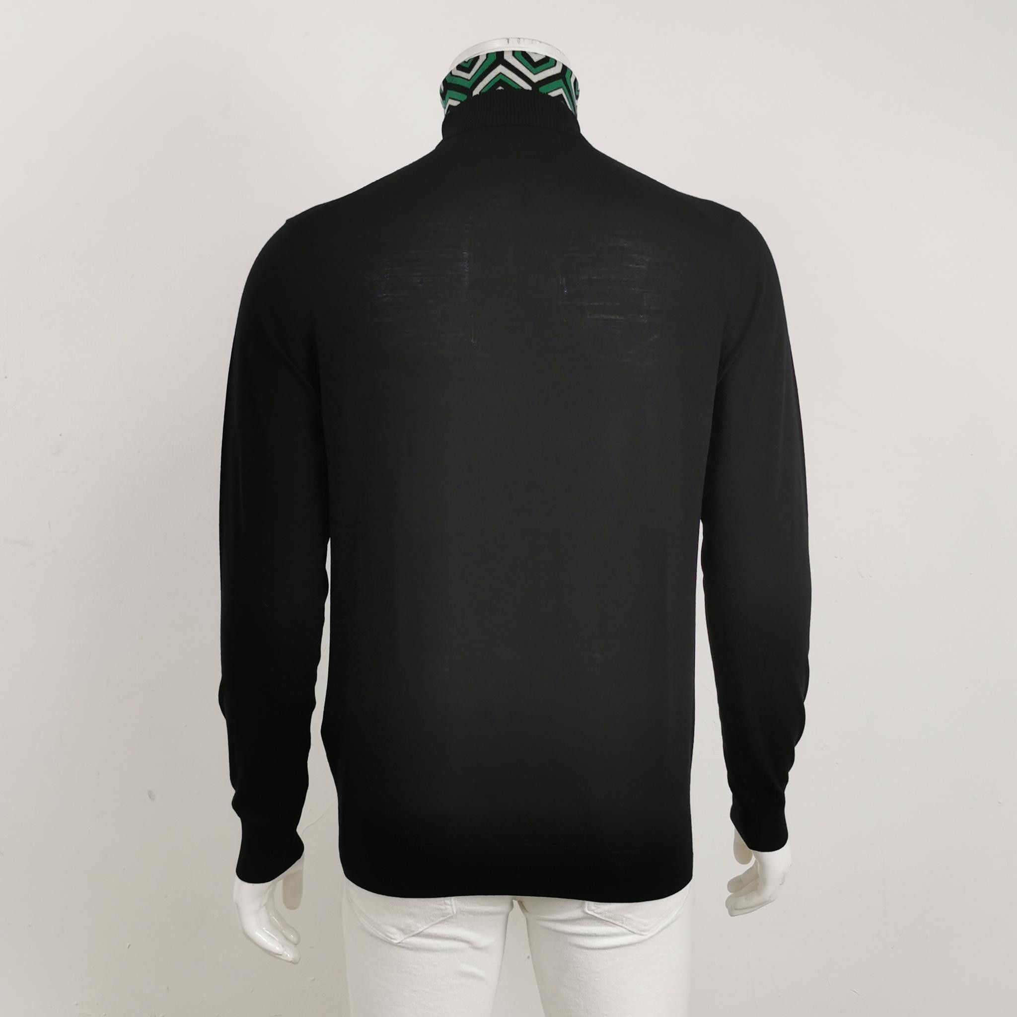 Prada Prada Geometric Collar Turtleneck Sweater Size 50 Size US M / EU 48-50 / 2 - 2 Thumbnail