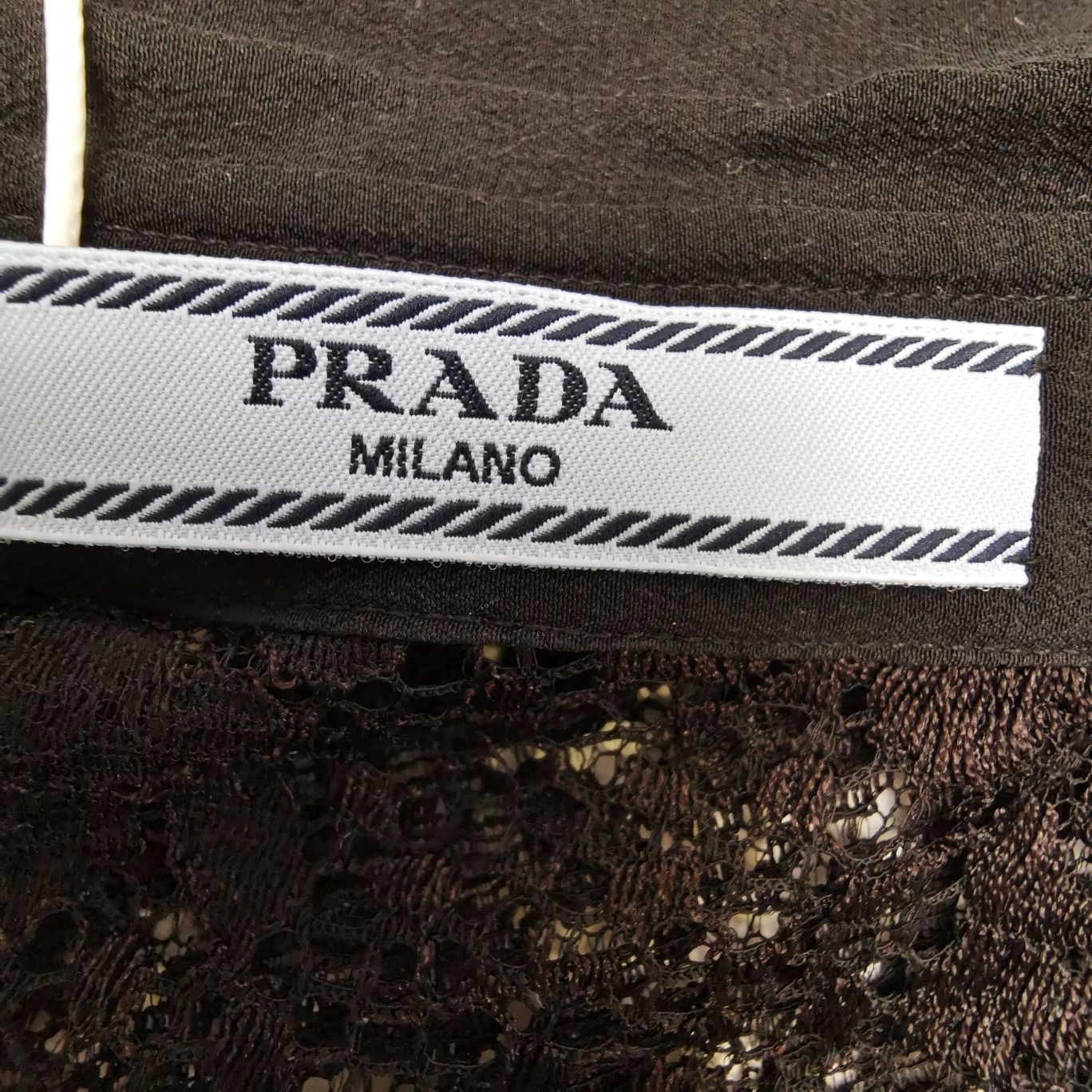 Prada Prada Black Lace Button Up Shirt Size IT 38 Size XS / US 0-2 / IT 36-38 - 3 Thumbnail