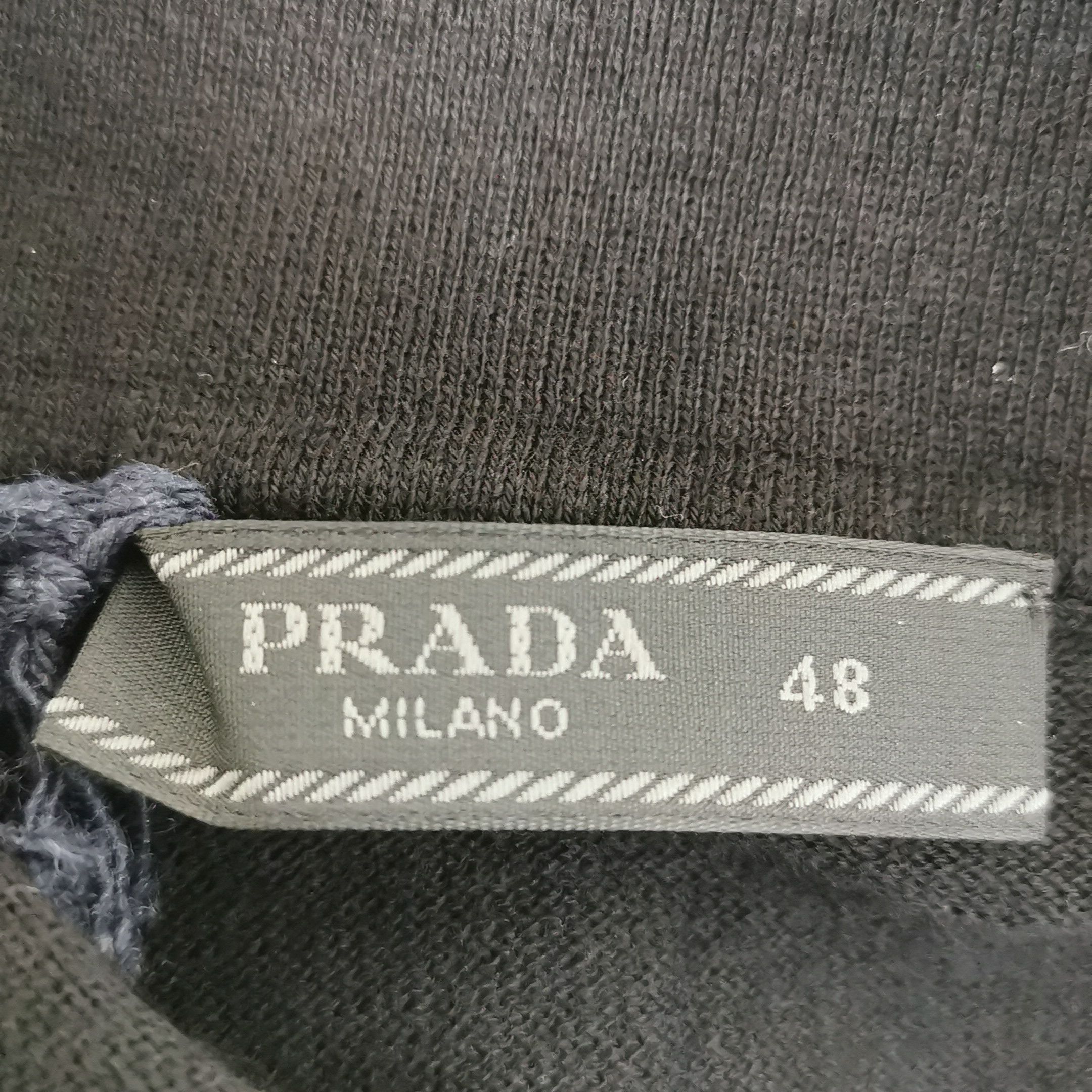 Prada Prada Long Sleeve Knit Polo Size 48 Size US M / EU 48-50 / 2 - 4 Thumbnail